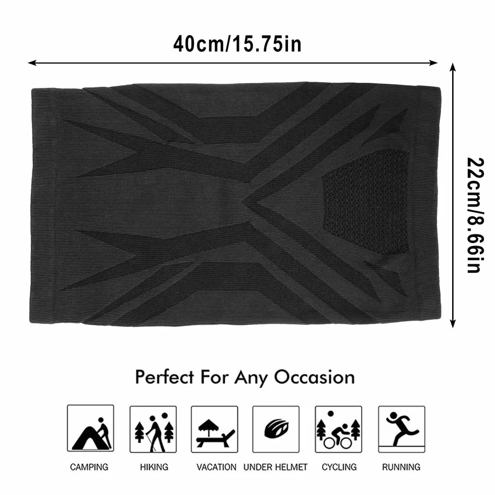 WTACTFUL Zimowy ocieplacz na szyję komin wiatroszczelna maska na twarz kominiarka bandana na narty snowboard