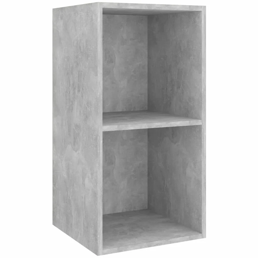 vidaXL Wisząca szafka pod TV, szarość betonu, 37x37x72 cm
