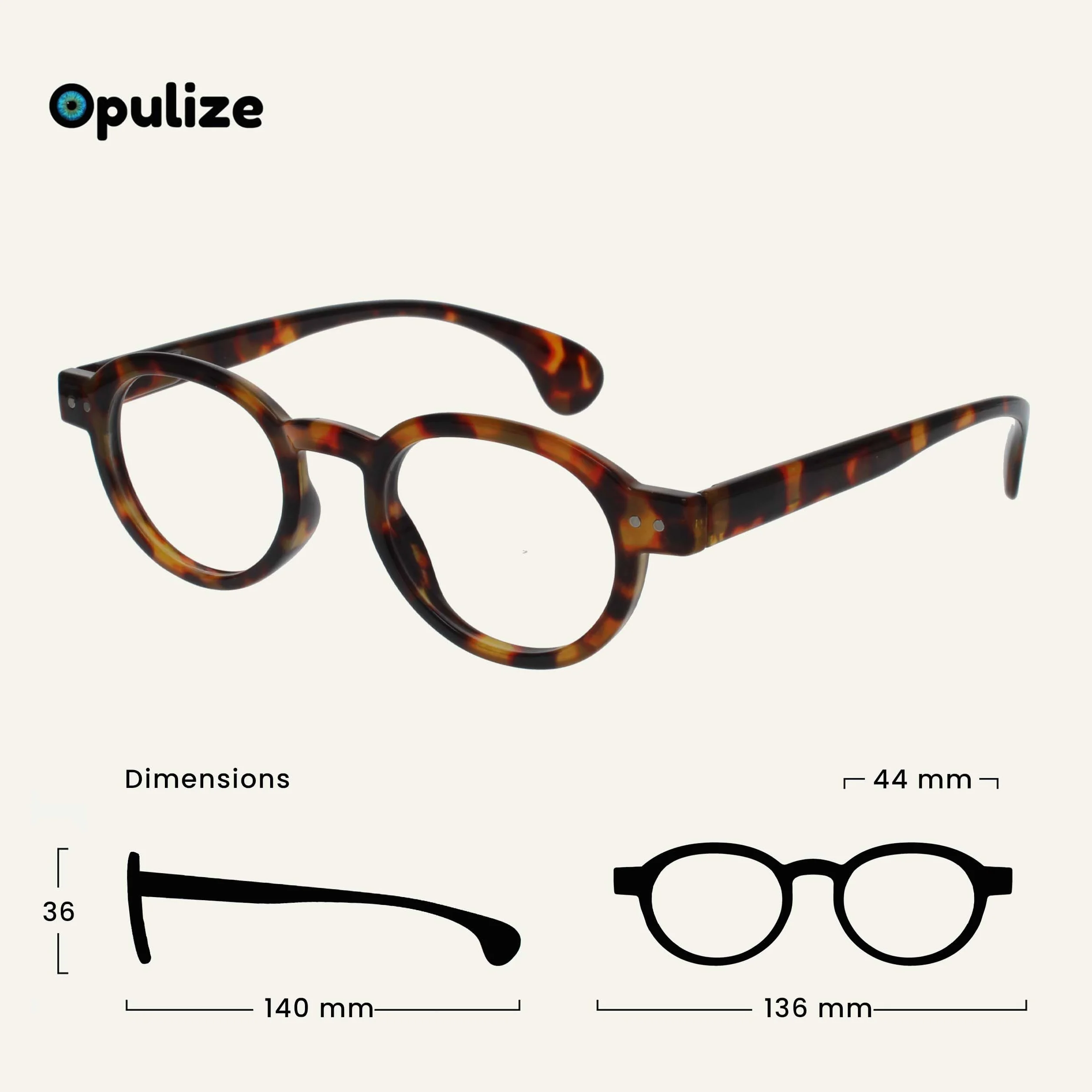 OPULIZE Okulary do czytania Uniseks OCA