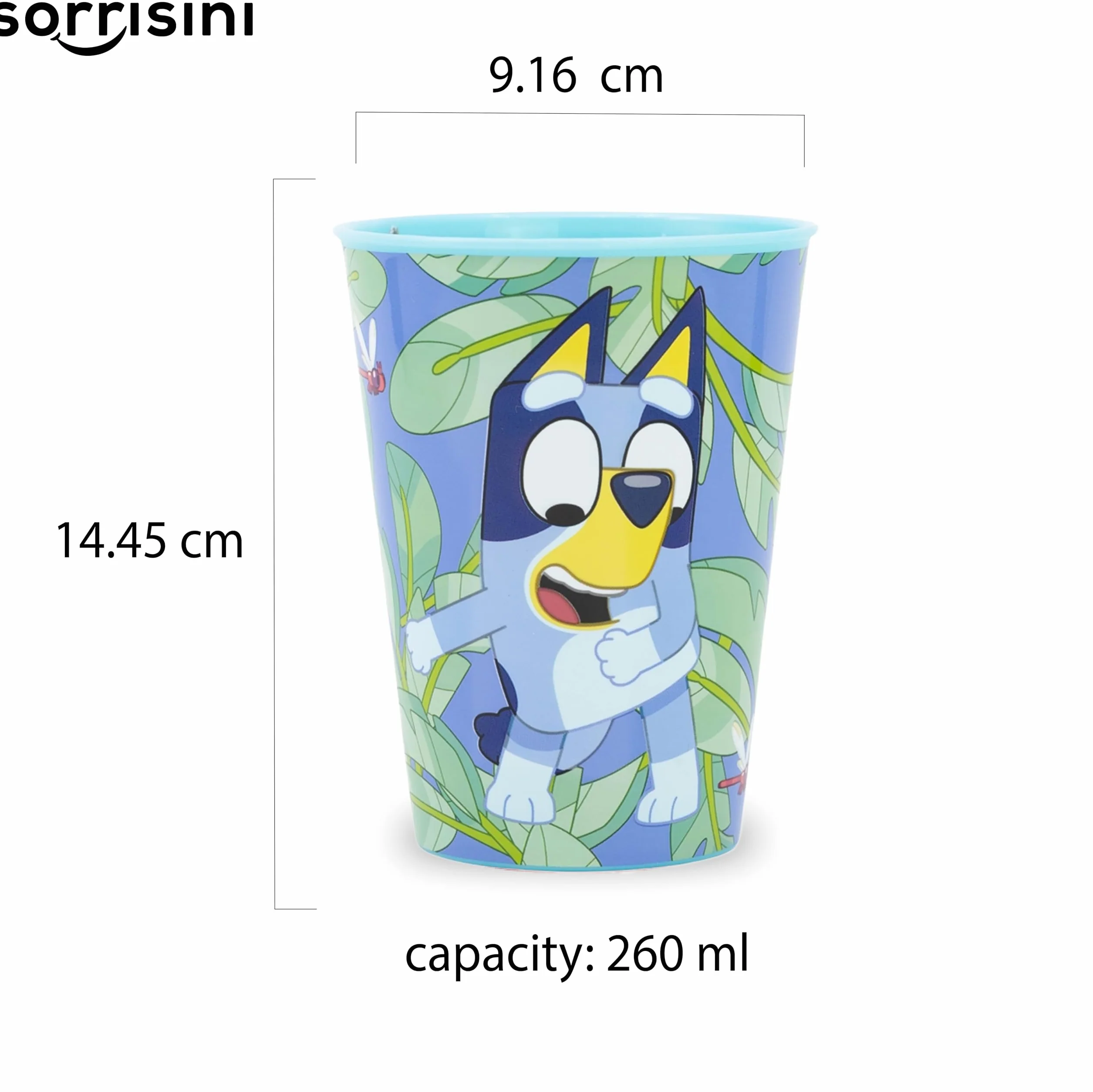 Zestaw naczyń dla dzieci Bluey talerz miska kubek 260 twardy plastik