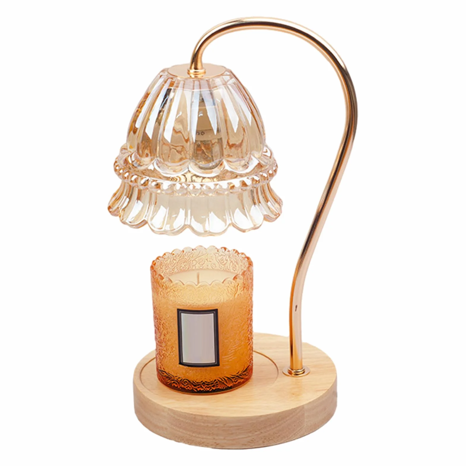 Lampa do podgrzewania świec z zmierzchem, regulowany elektryczny podgrzewacz świec, cieplejszy czujnik światła, z 2 lampami do szklanych świec, bezpłomieniowe świece zapachowe do stołu, salonu