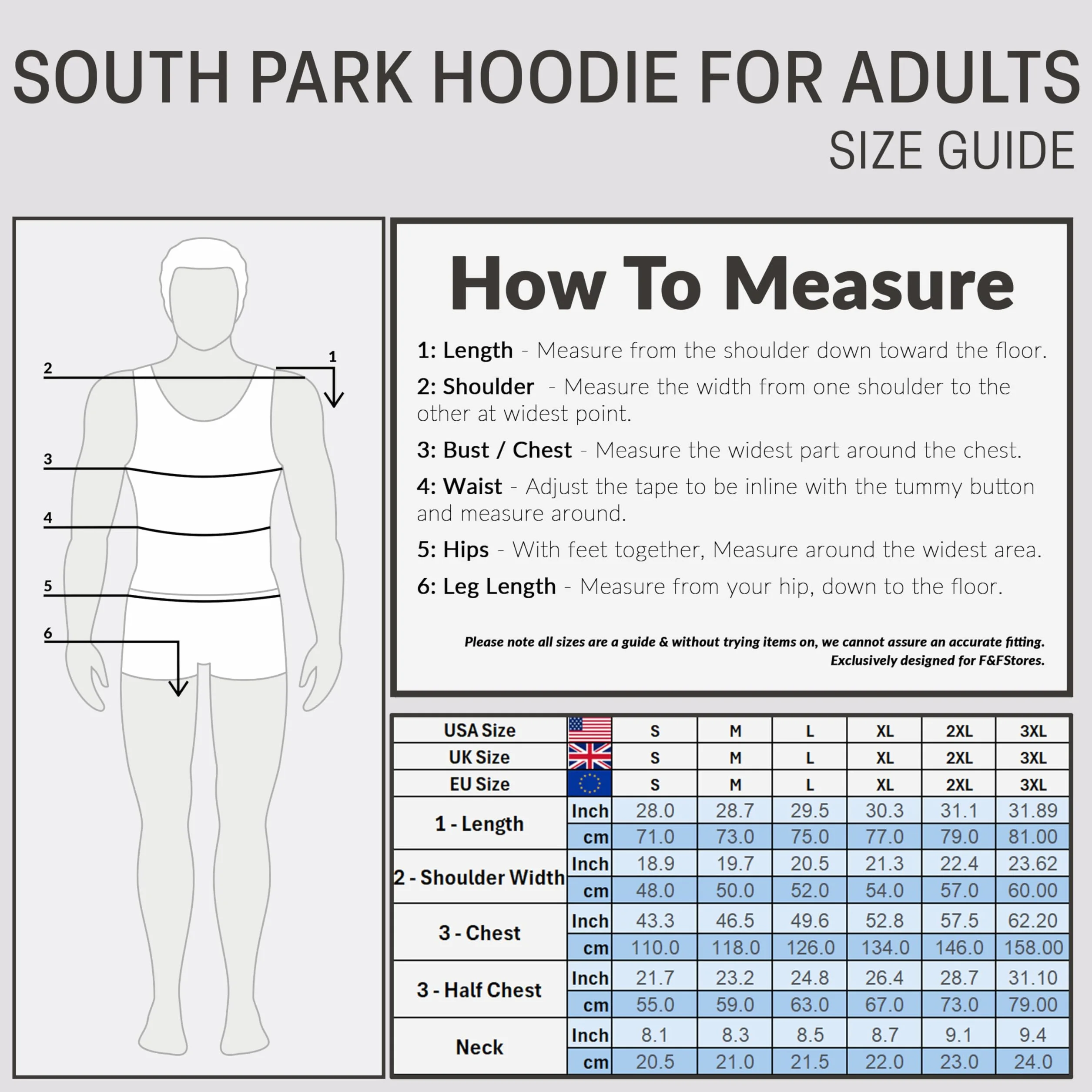 South Park Męska bluza z kapturem, wygodna stylowa bluza z kapturem - zabawne prezenty dla niego