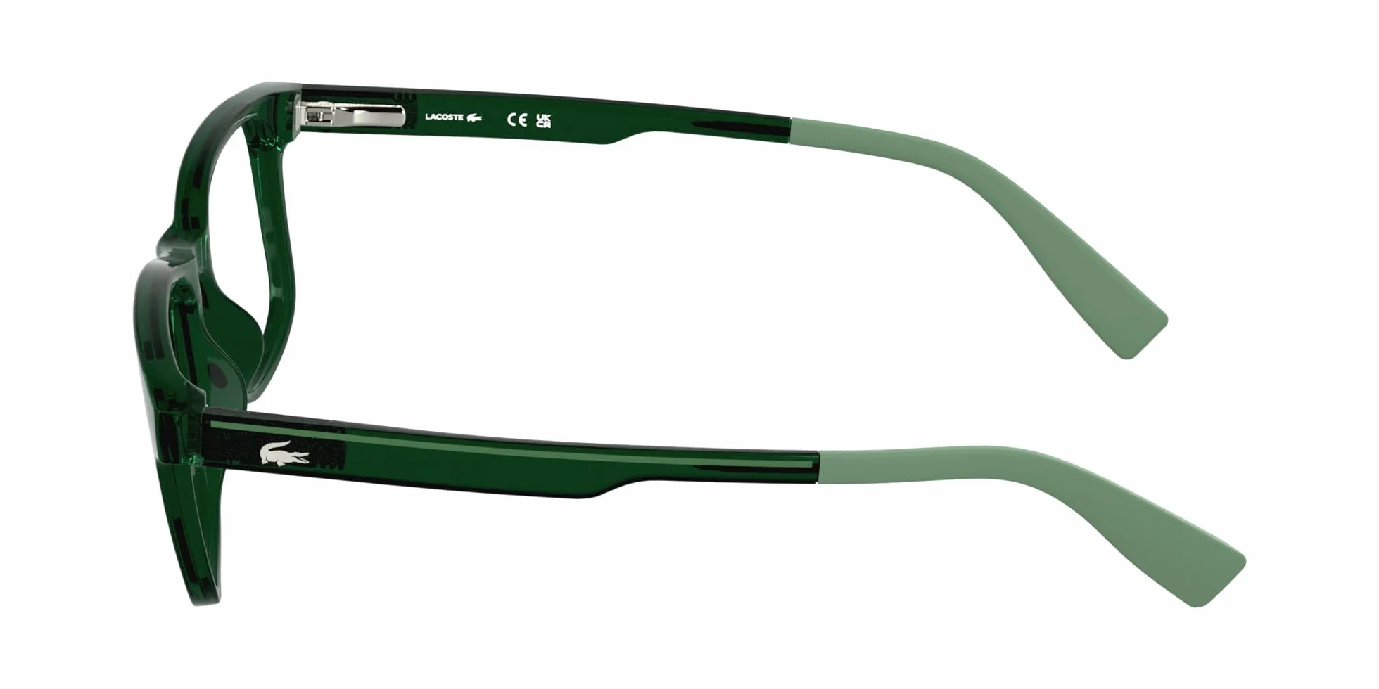 Lacoste L3663 301 TRANSPARENT GEEN 47/15/135 Ramka na okulary dla dzieci