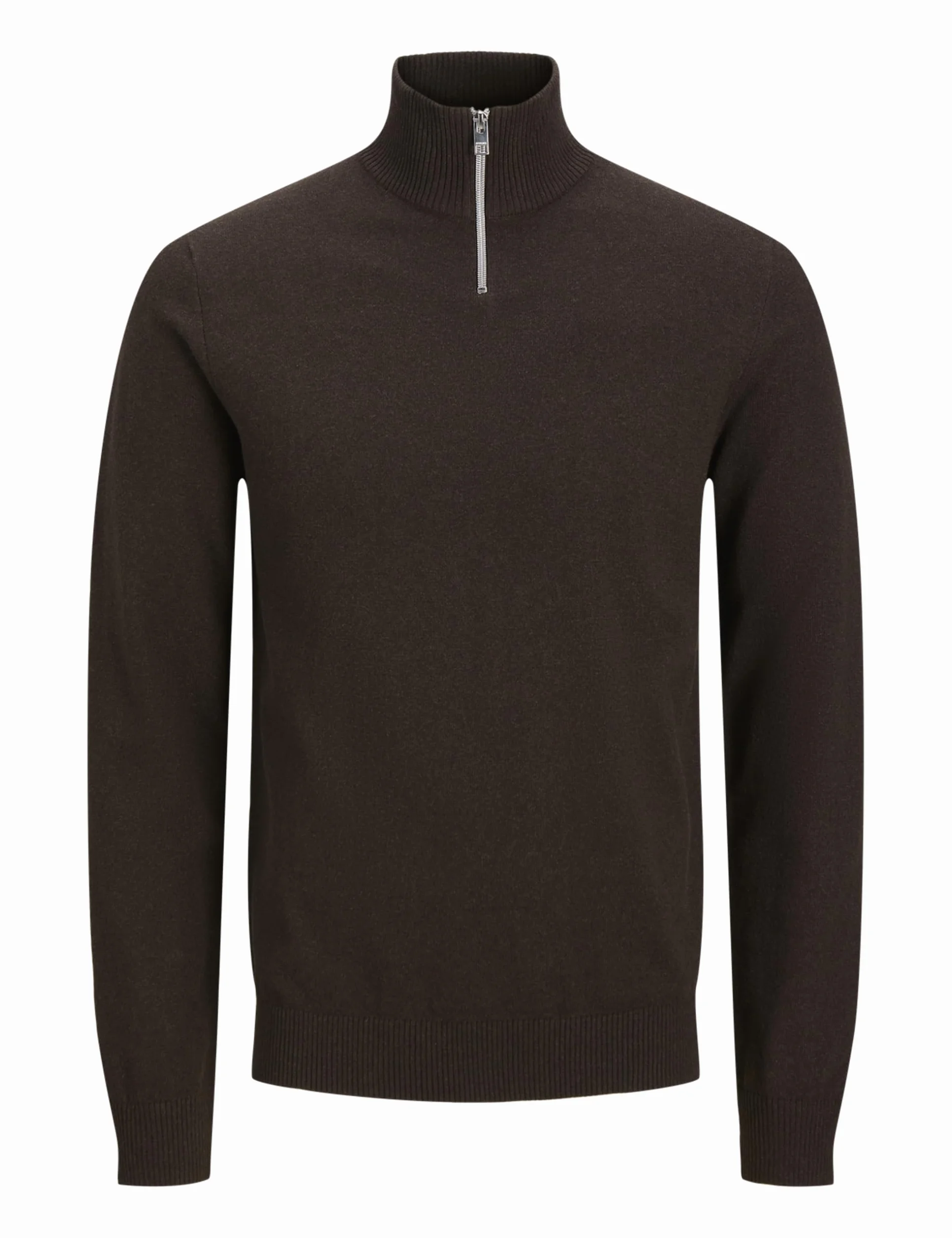 Jrebcallum Knit Half Zip Sn, Tort czekoladowy, M