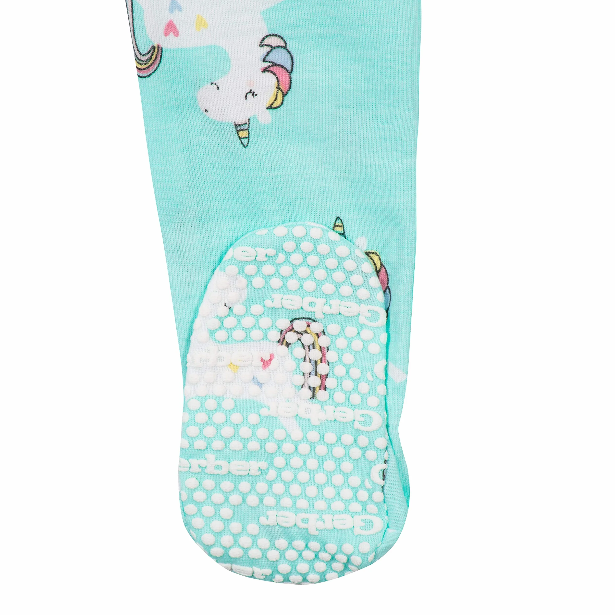 Gerber Kapcie dla niemowlęcia/dziecka Niemowlęta - dziewczynki 2-pack Footed Footed Pajamas