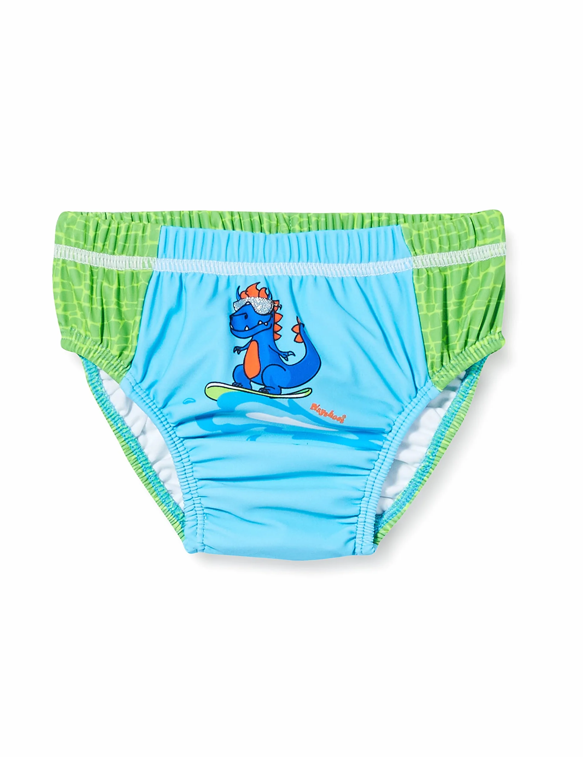 Playshoes Pieluchy kąpielowe dla niemowląt Dino dla małych dzieci, niebiesko-zielony, 86/92 cm