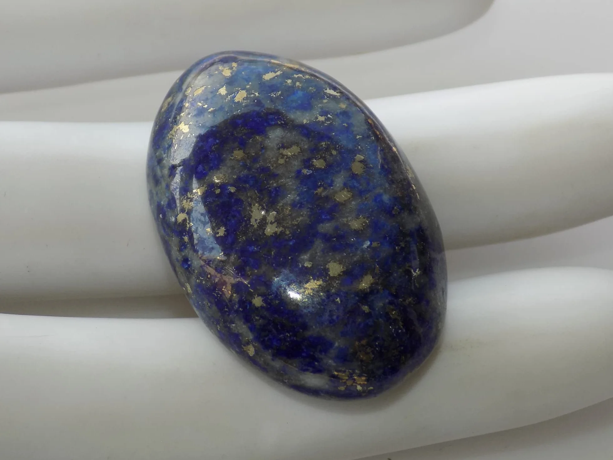Lapis Lazuli, owalny kształt kaboszon, naturalna biżuteria tworzenie kamienia szlachetnego, 49 karatów, 30 x 20 x 8 mm DR-2017, 30x20x8mm, kamień szlachetny, Niebieski Lapis Lazuli