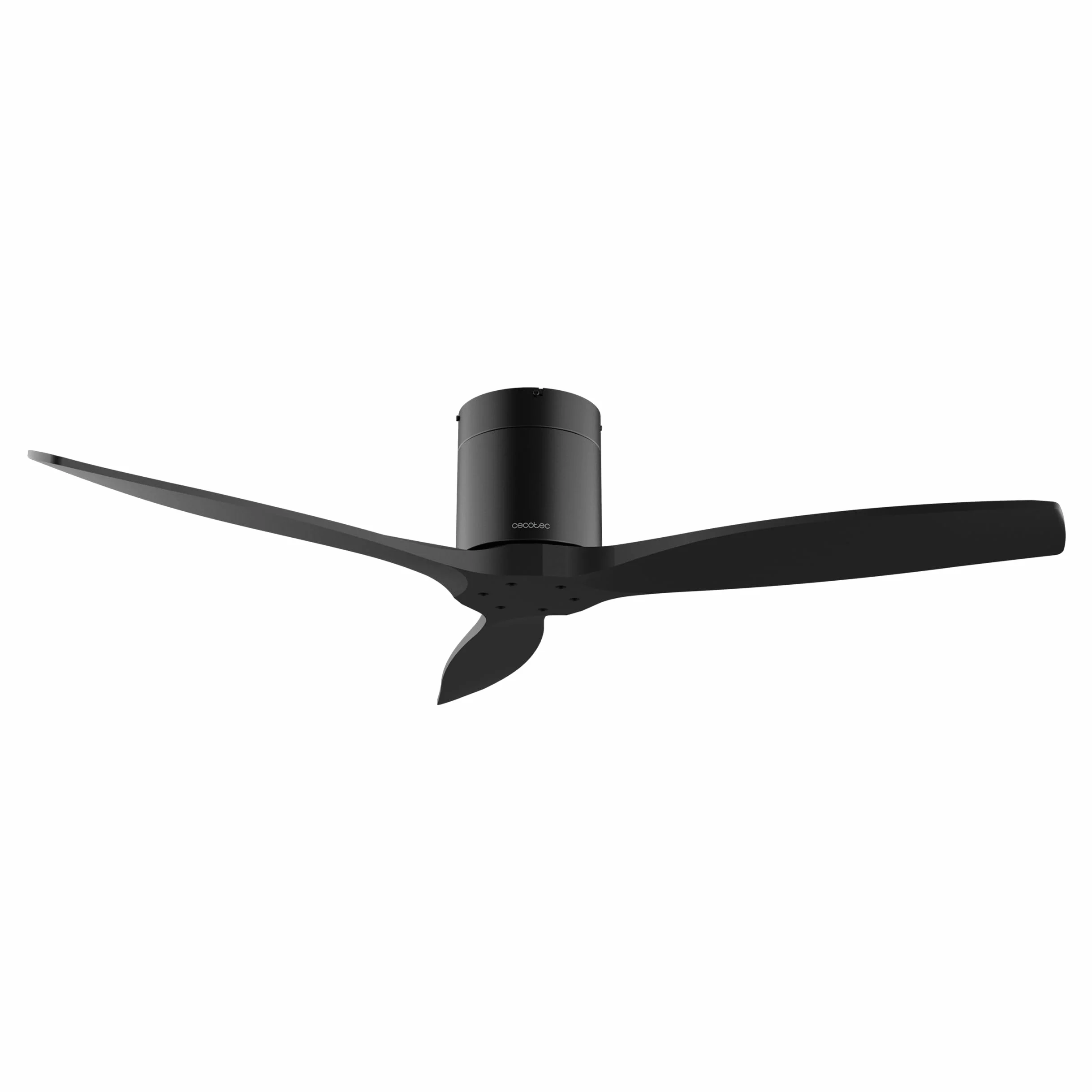 Cecotec Wentylator sufitowy EnergySilence Aero 5500 Aqua Black&Black, silnik prądu stałego 40 W, średnica 132 cm, niskie zużycie energii, Wi-Fi, zdalne, zewnętrzne, timer, lato i zima, cichy
