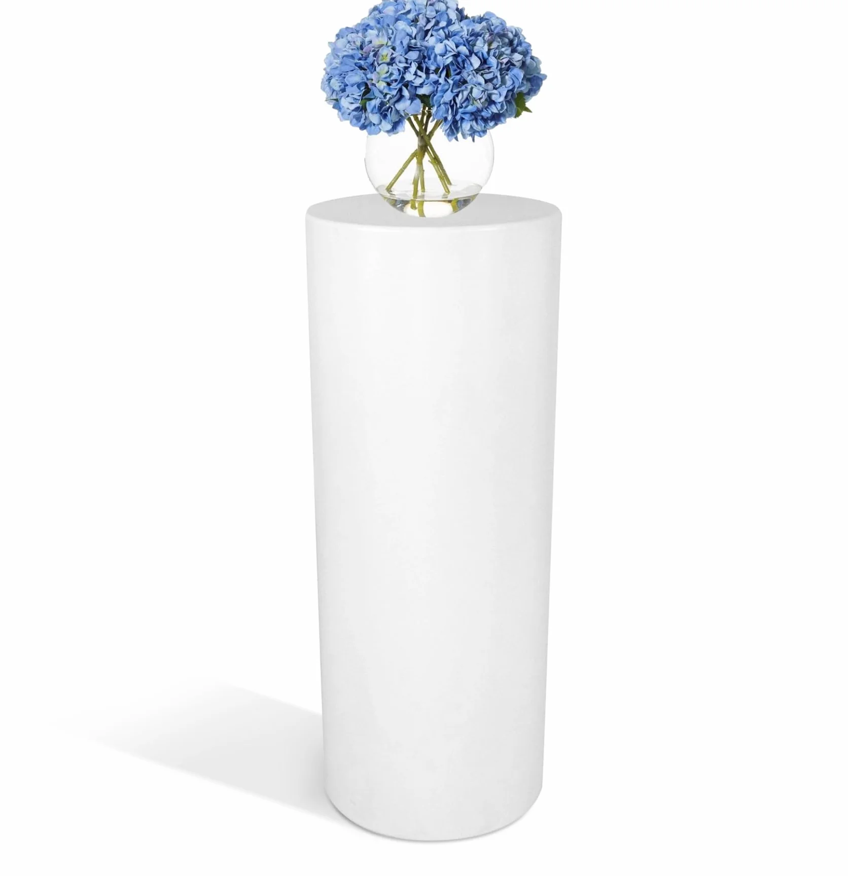 Kloris Słodki stół kolumna cylindryczna biały 70 cm 35 cm