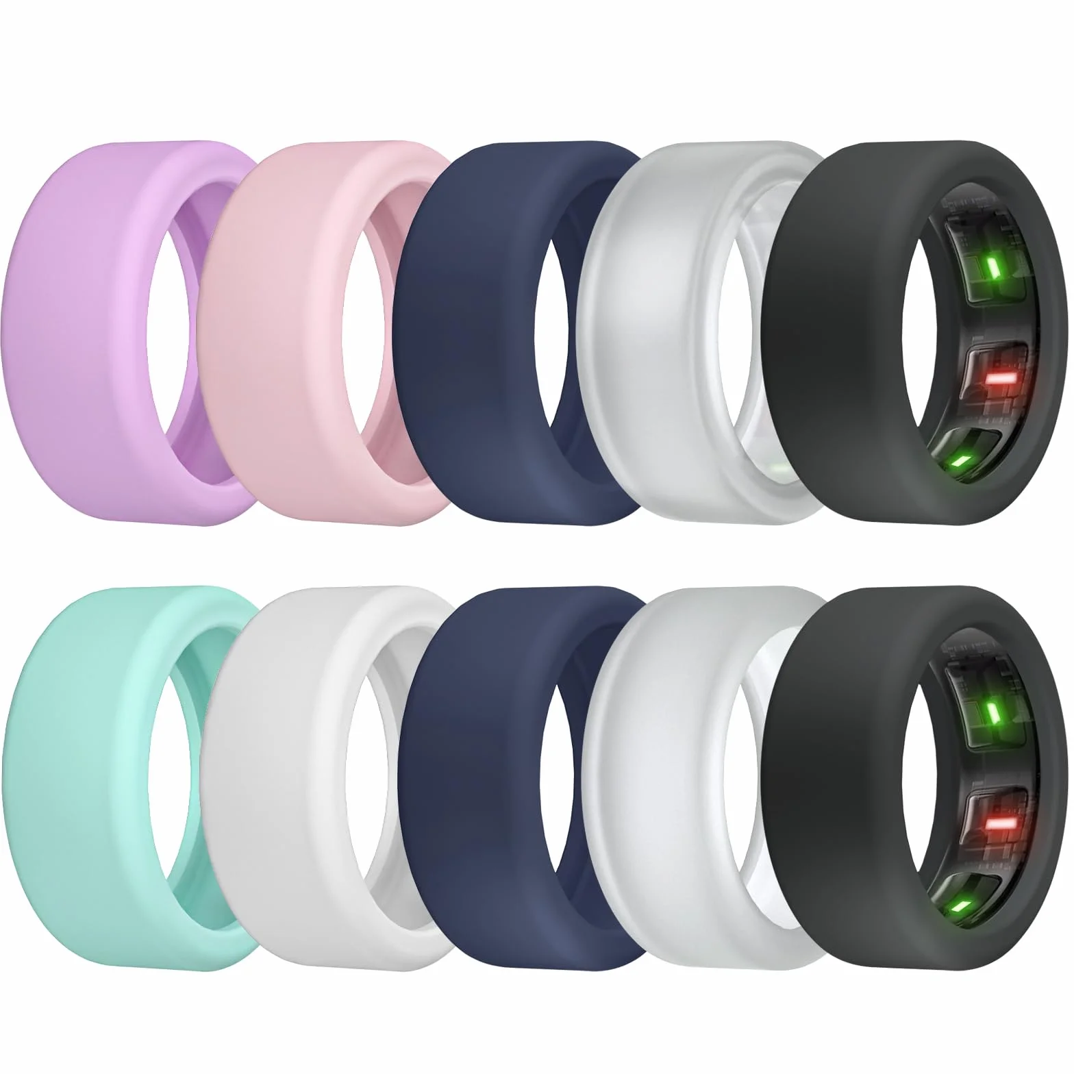 SimpleThings Ochraniacz na Smart Ring kompatybilny z Oura Ring Gen4/3, RingConn/Samsung Galaxy, odporne na zarysowania silikonowe etui ochronne
