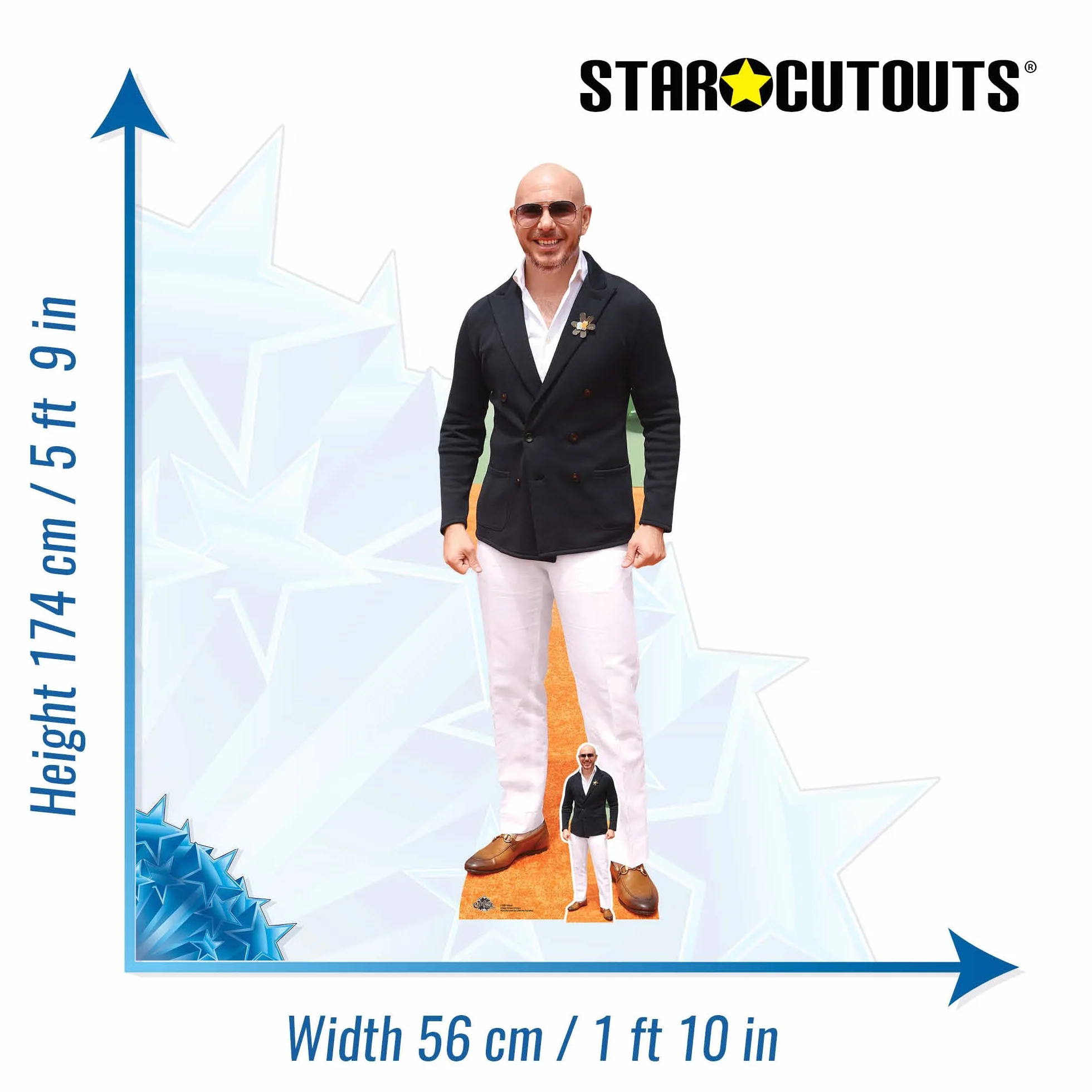 Star Cutouts CS933 Pitbull Rapper Lifesize kartonowe wycięcie