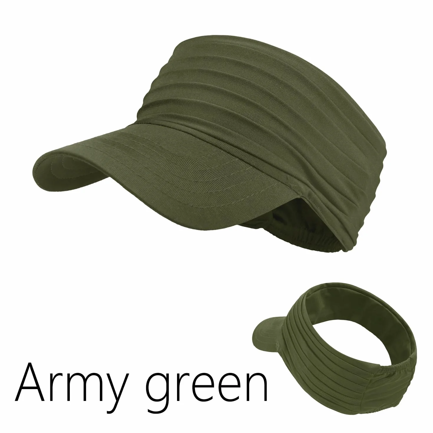 YAMEE Visor Cap damska elastyczna ochrona przed słońcem, oddychająca, dla mężczyzn i kobiet, na wiosnę i lato, szybkoschnąca, męska osłona przeciwsłoneczna, lekka, miękka, na plażę, ochrona przed