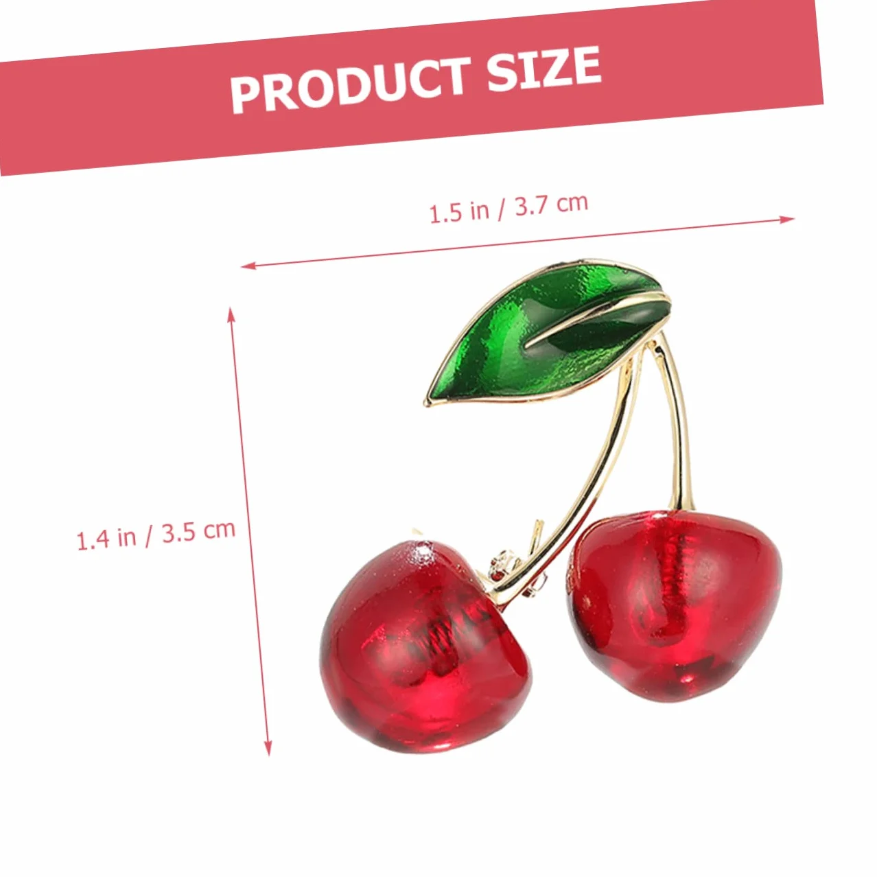 BESTYASH 3 Sztuk Żywica Wiśniowa Broszka Wiśniowy Kołnierz Pin Przypinka Owoce Broszka Akcesoria Dla Kobiet Dla Kobiet Moda Broszki Biżuteria Wiśniowa