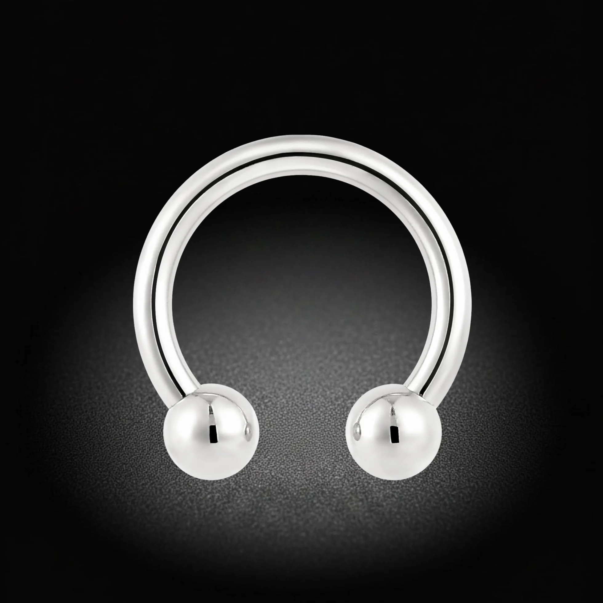 2 szt. tytanowe pierścienie do nosa z gwintem wewnętrznym, podkowa, okrągła sztanga, septum, biżuteria 16G, 14G, 12G, 10G, kolczyk do nosa, biżuteria, muszla, helix, wieża, wargi,