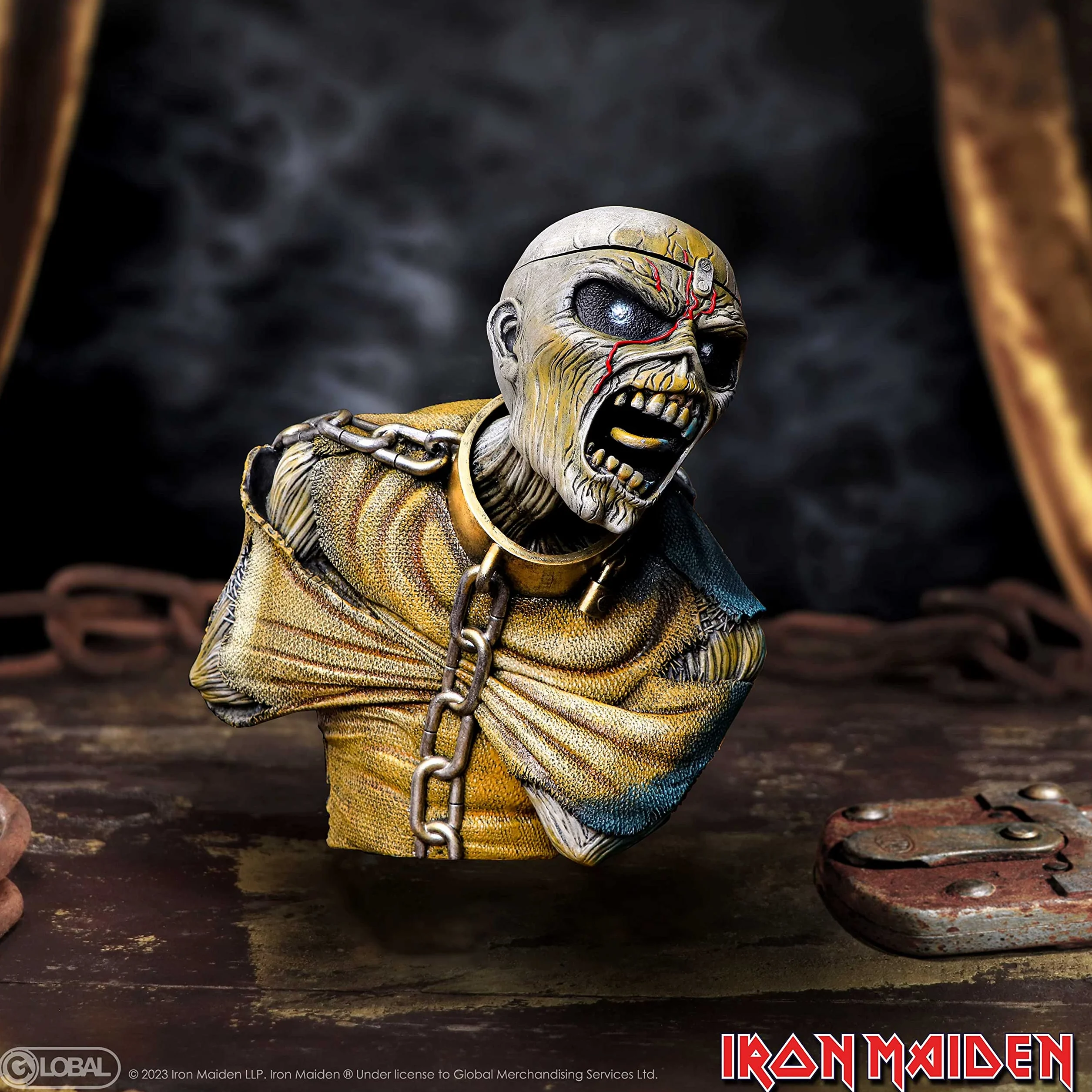 Nemesis Now Iron Maiden Piece of Mind pudełko na biust 12 cm żywica
