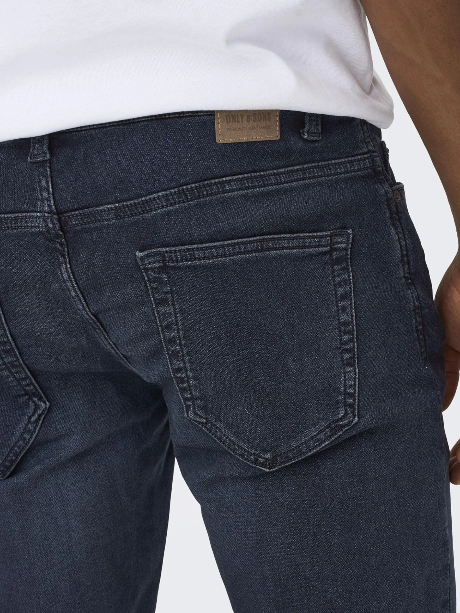 Only & Sons Onsloom Dark Blue Sweat Pk 3631 Noos - Jeansy slim Mężczyźni