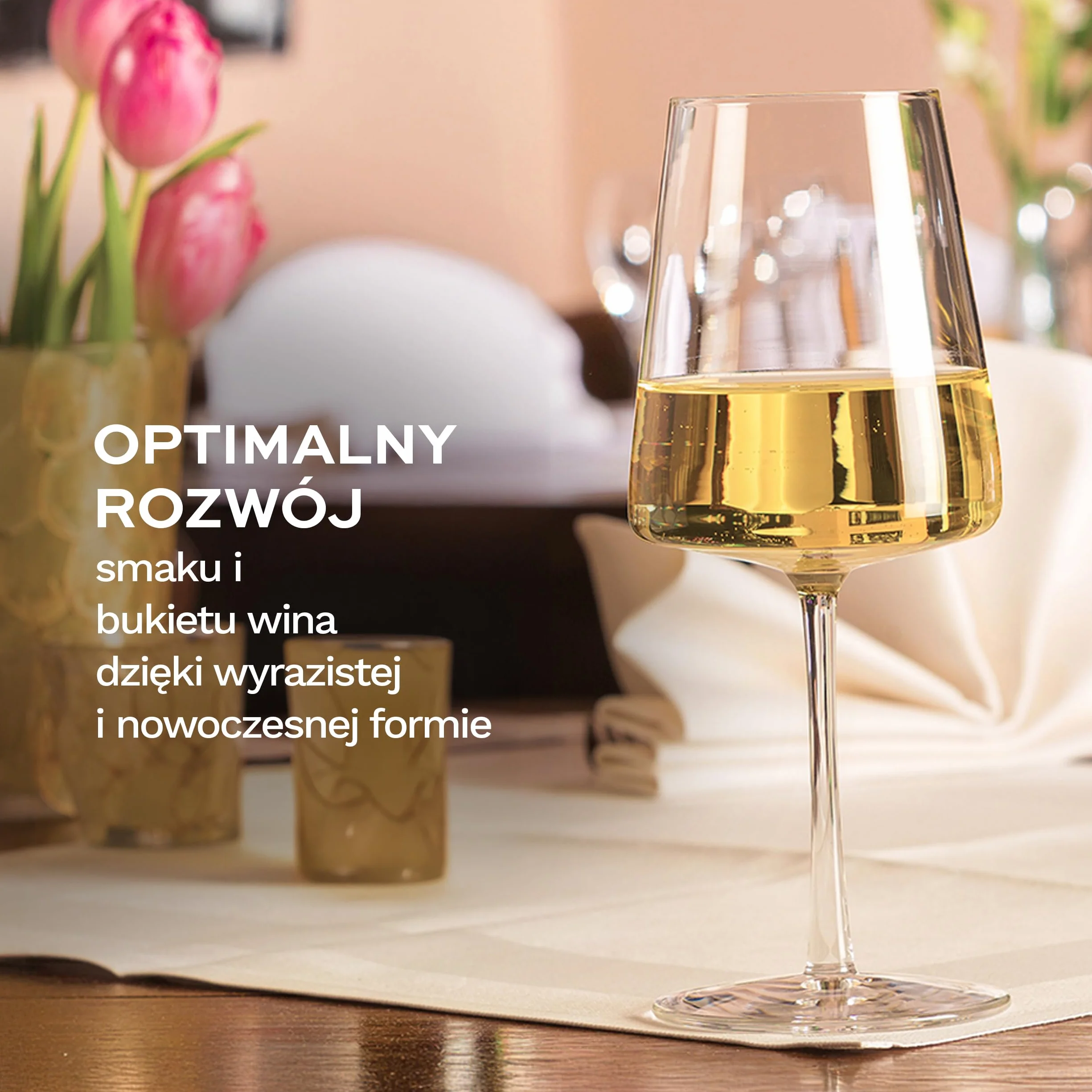 Stölzle Lausitz Kieliszki do Białego Wina Power Zestaw 6 Szt. 400 ml – Kryształowe, Wytrzymałe, Można Myć w Zmywarce