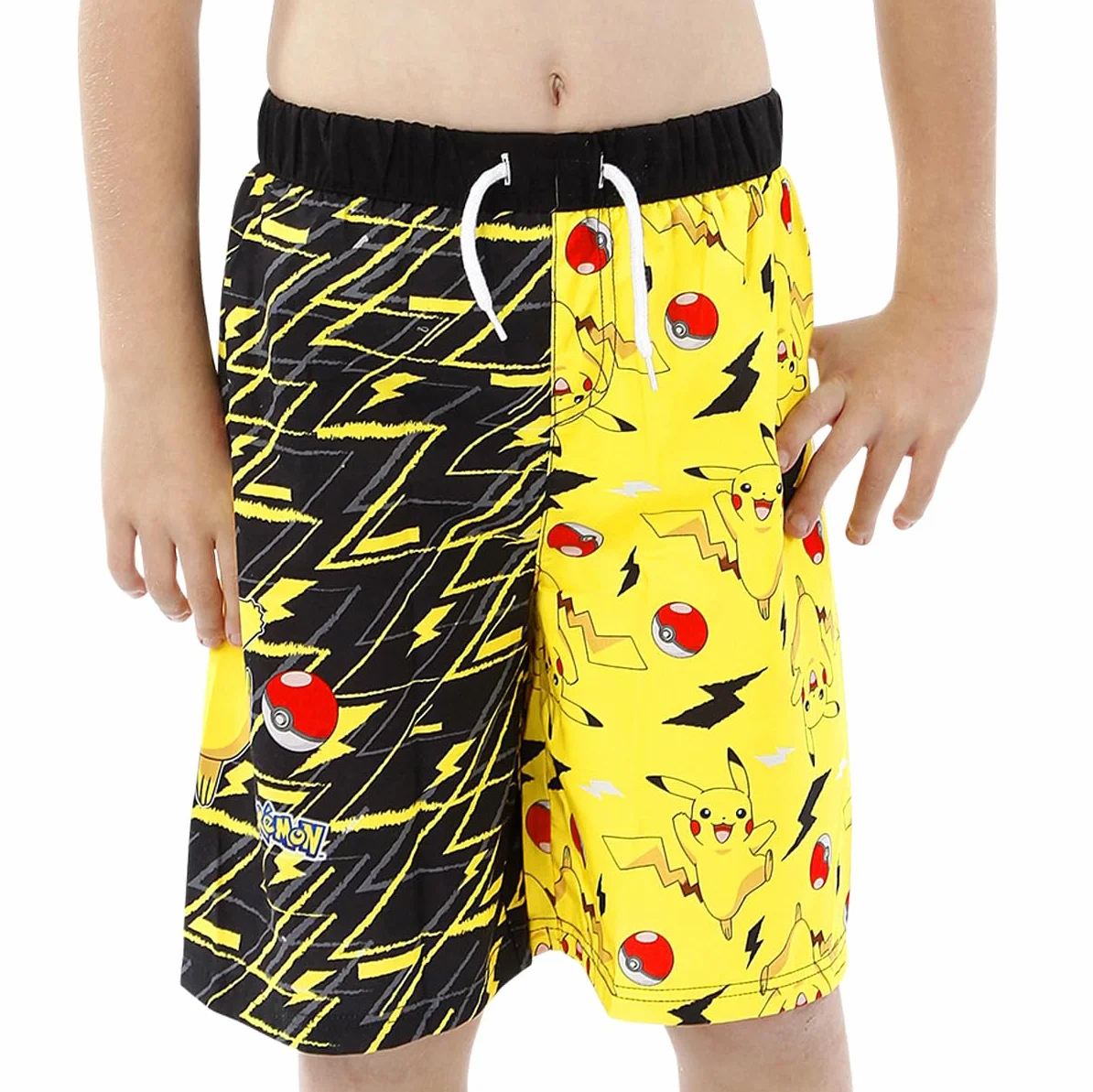 Pokemon Pikachu kąpielówki chłopięce | Pikachu kąpielówki dla chłopców | Szorty kąpielowe dla chłopców Pokeball | Szorty kąpielowe dla chłopców