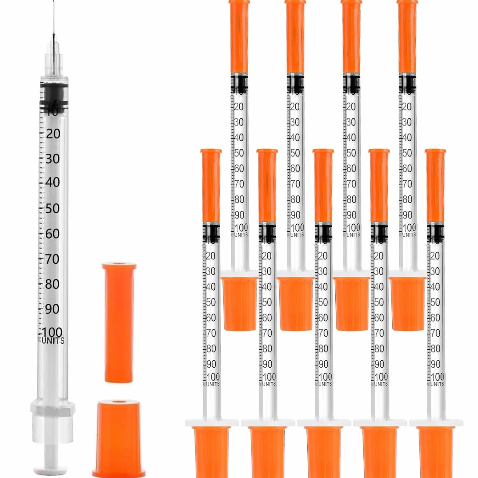 10 sztuk plastikowych tubek 1 ml/cc (30 gx8 mm) wielofunkcyjne narzędzia pomiarowe, pakowane pojedynczo w zestawie, akcesoria laboratoryjne