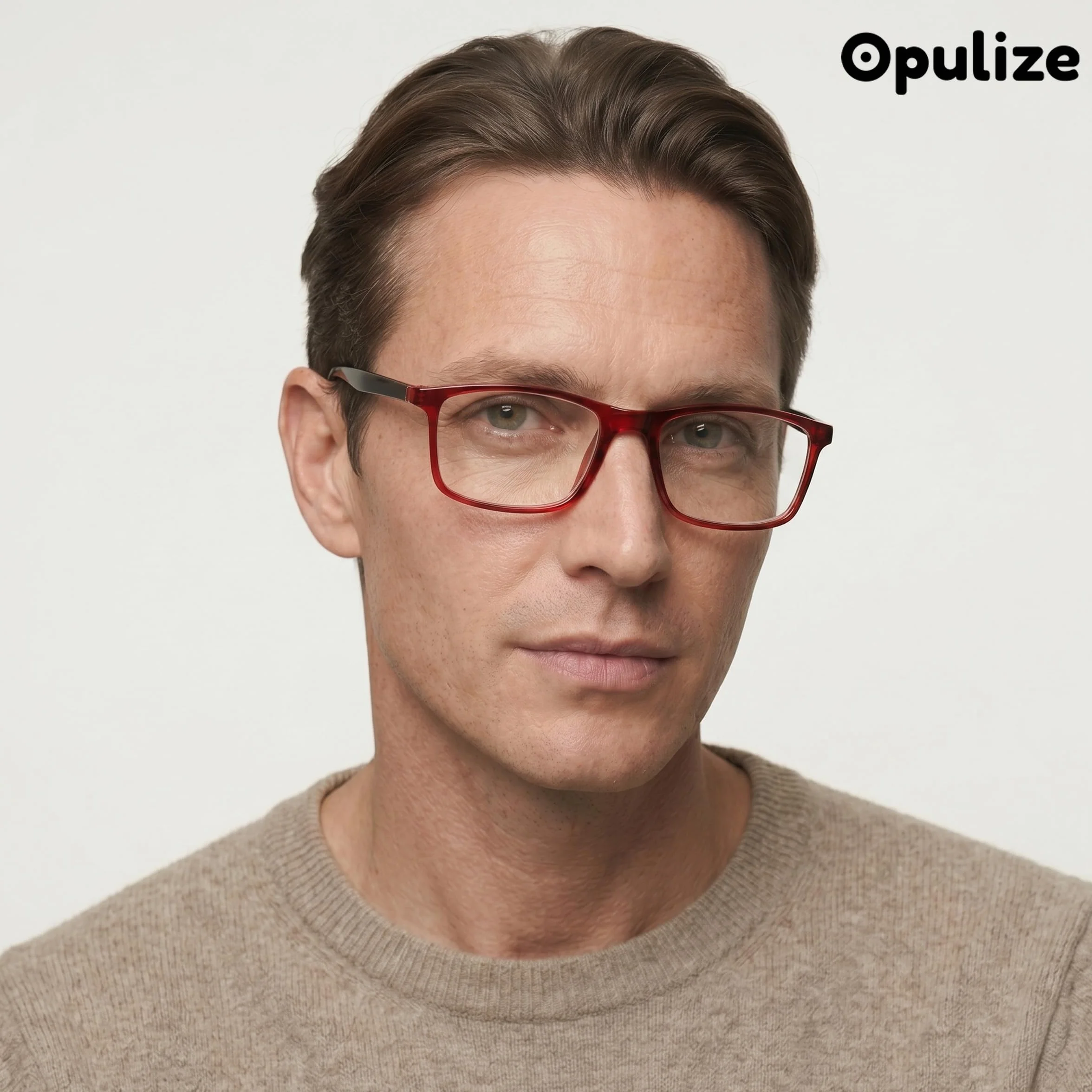 OPULIZE Ink Lesse okulary 2-pak duże prostokątne oprawki zawiasy sprężynowe odporne na zarysowania dla mężczyzn i kobiet RR4