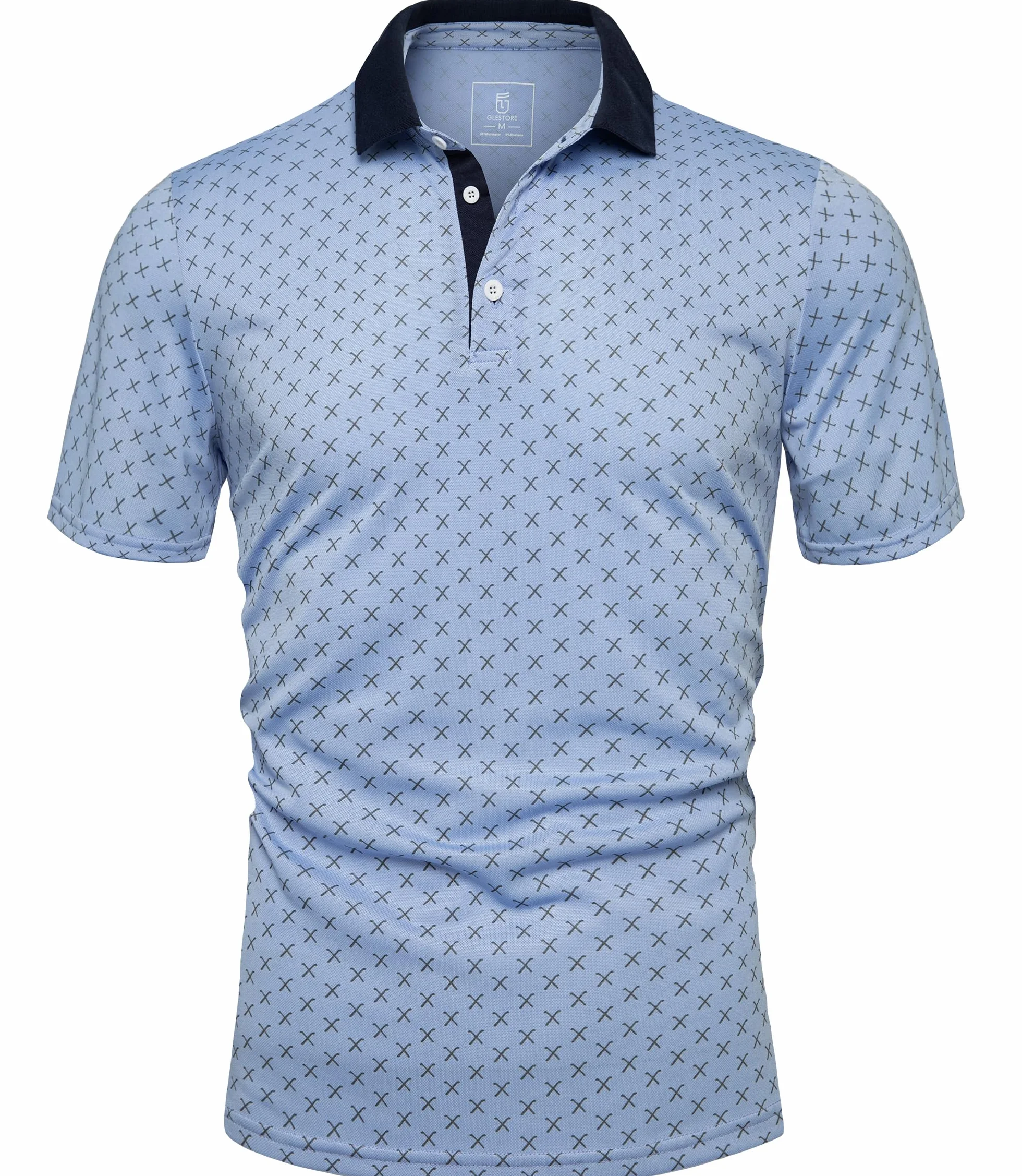 GLESTORE Męska koszulka polo z krótkim rękawem koszulki polo męskie koszulki polo dla mężczyzn koszule