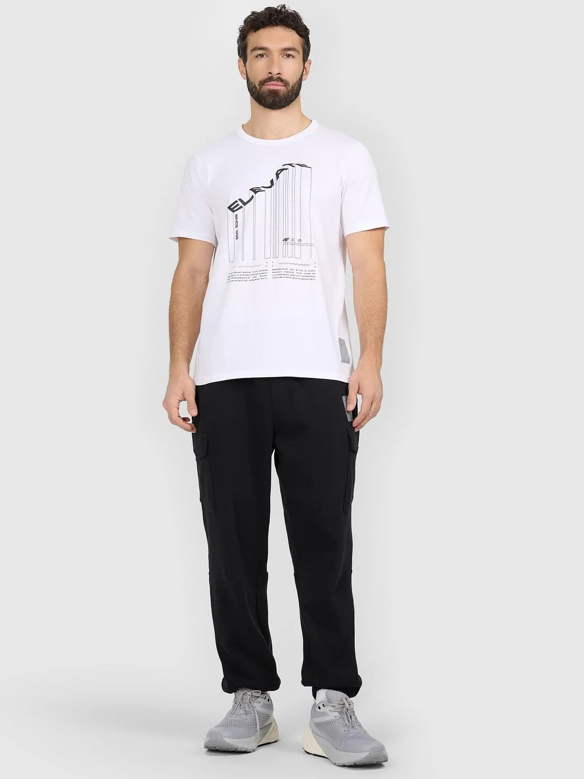 KOSZULKA MĘSKA TSHIRT 4F BAWEŁNA SUPER MATERIAŁ