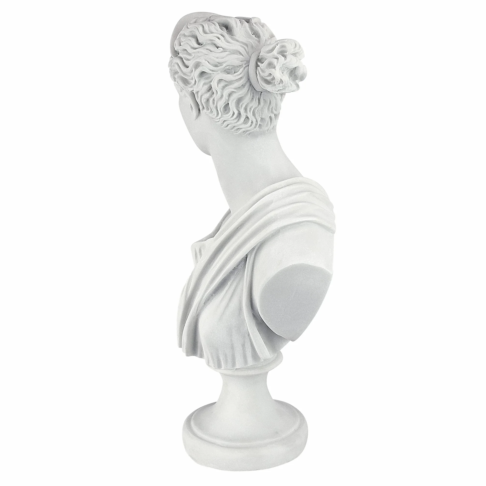 Design Toscano PD72519 Diana of Versailles klejona marmurowa żywica rzeźbiarski biust - biały