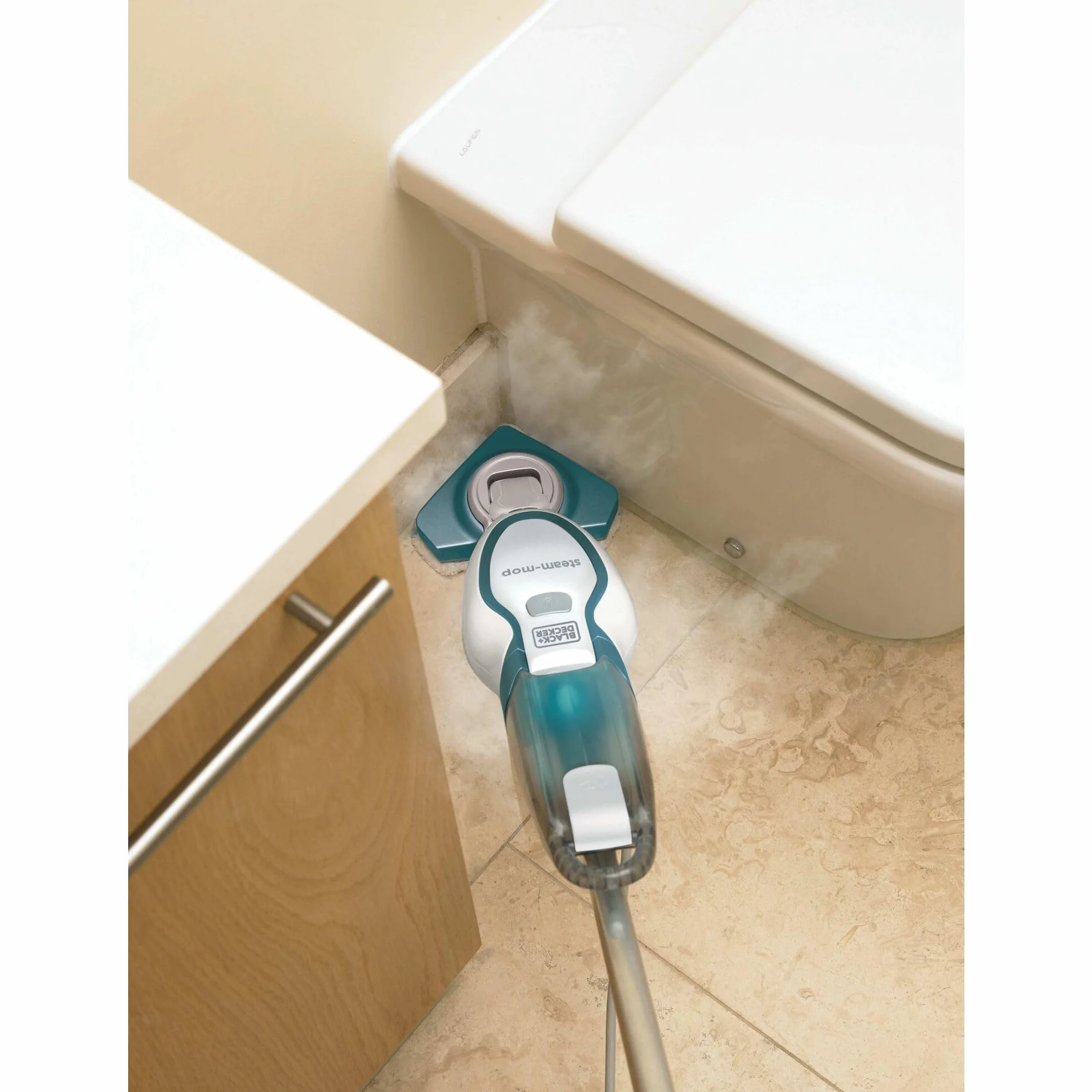 Black & Decker, Mop parowy o mocy 1600W z funkcją regulacji pary 2w1, FSM1616