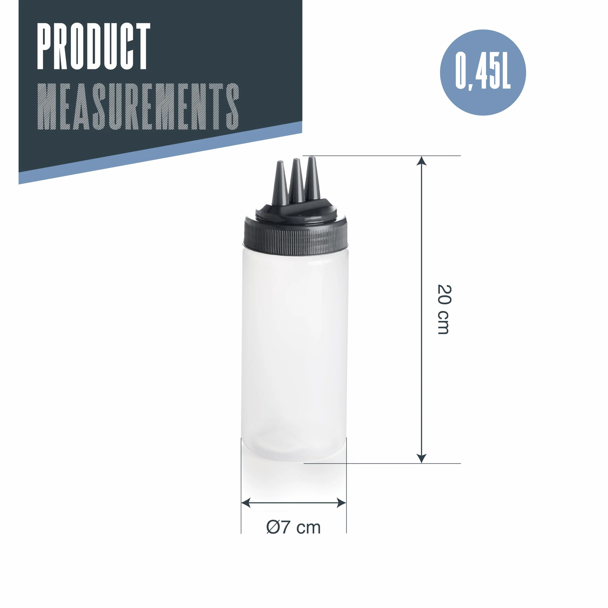 Butelka Lacor z potrójną dyszą 472 ml