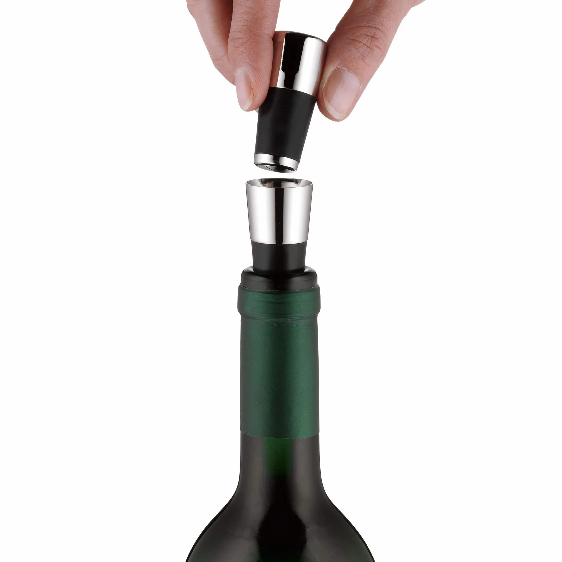WMF Vino wylewka z korkiem do butelek srebrny