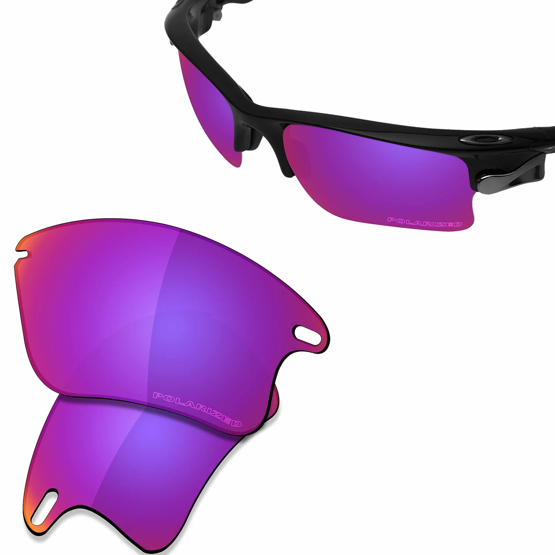 SAUCER Najwyższej jakości zamienne soczewki i zestawy gumowe do Oakley Fast Jacket XL OO9156 | Fast Jacket XL Low Bridge Fit okulary przeciwsłoneczne