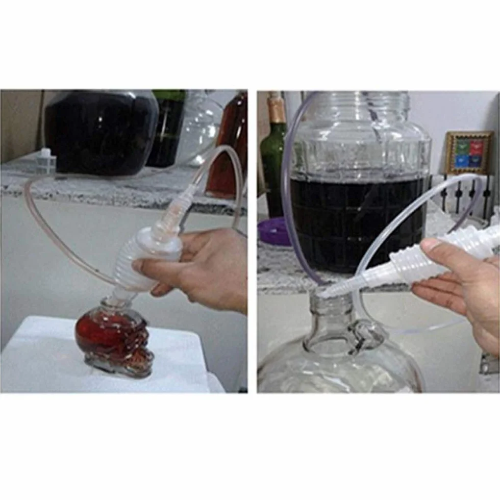Brew Syphon Tube 2m Miękka rurka Syfon Filtr Narzędzie do robienia wina Wielokrotnego użytku