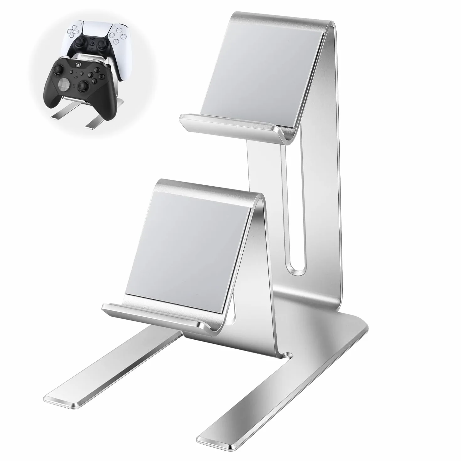 Uchwyt na kontroler gier, uniwersalny uchwyt na kontroler, aluminiowy stojak na kontroler do PS5, PS4, Xbox One, Xbox Series X S, Switch Pro akcesoria gamingowe