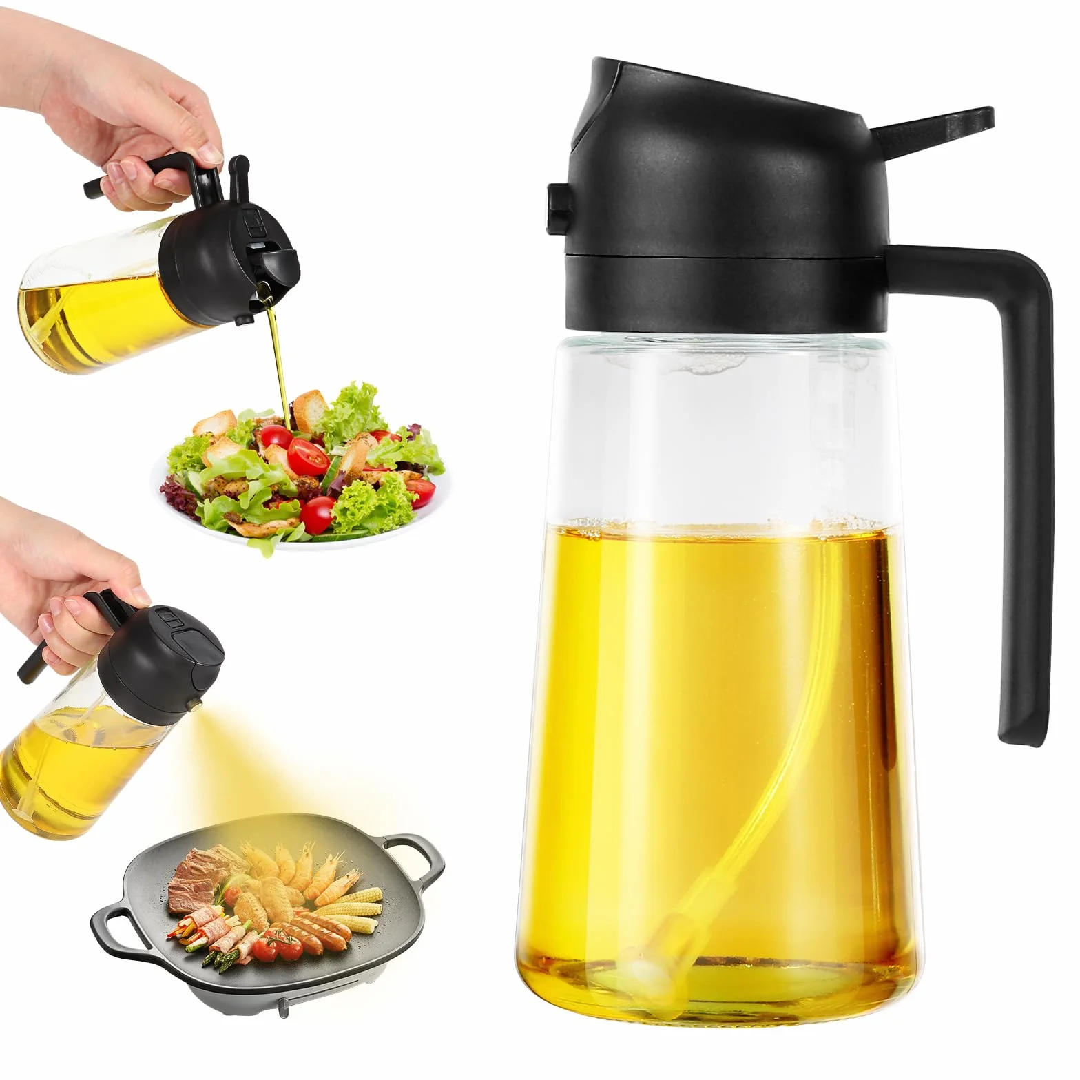 Blendura Opryskiwacz oleju 2 w 1 470 ml rozpylacz do frytkownicy, gotowania, grillowania