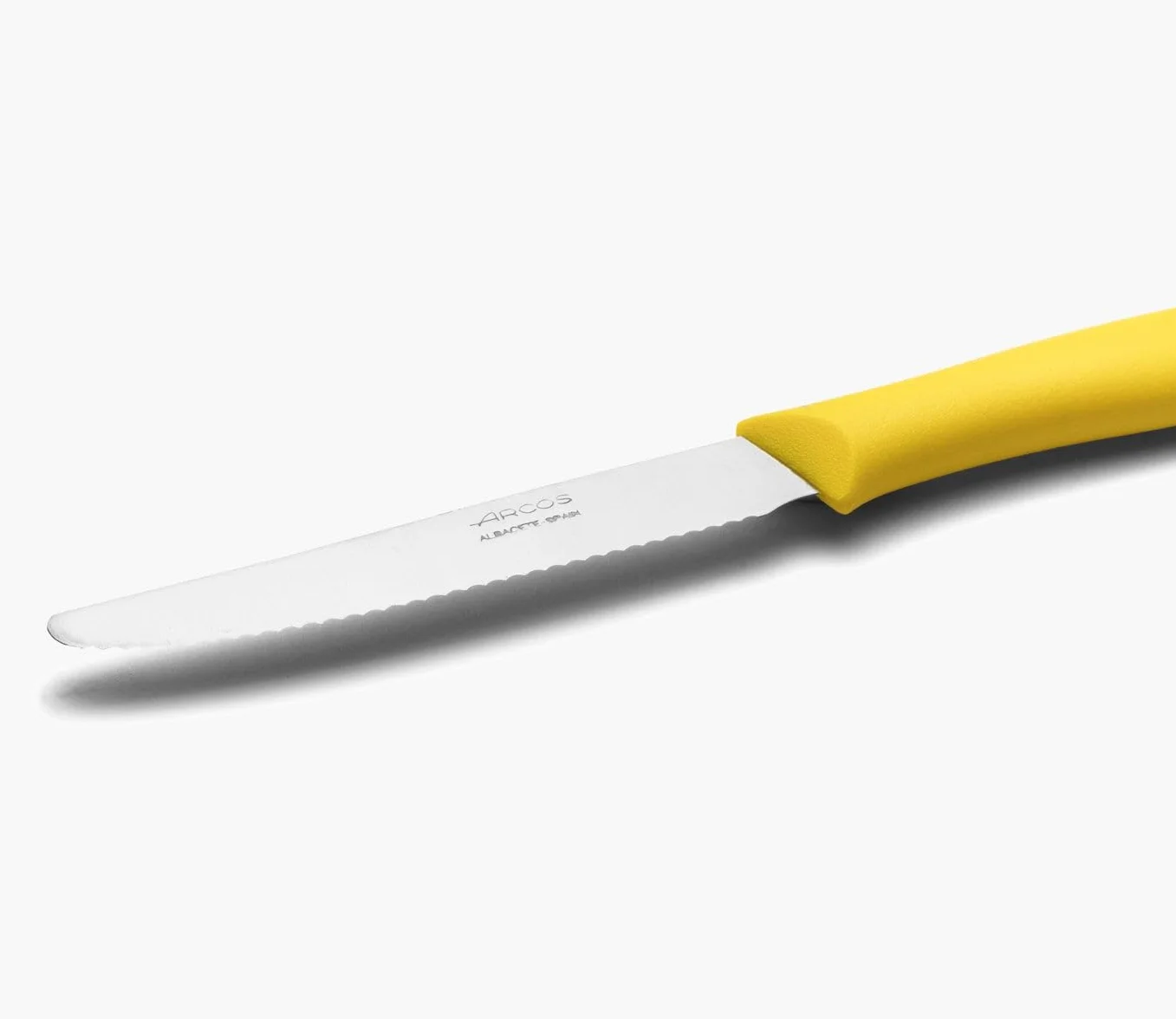 Arcos 188825 seria nova-nóż stołowy - ostrze nitrm stal nierdzewna 110 mm (110 cm) - uchwyt polipropylenowy żółty kolor, 18/8