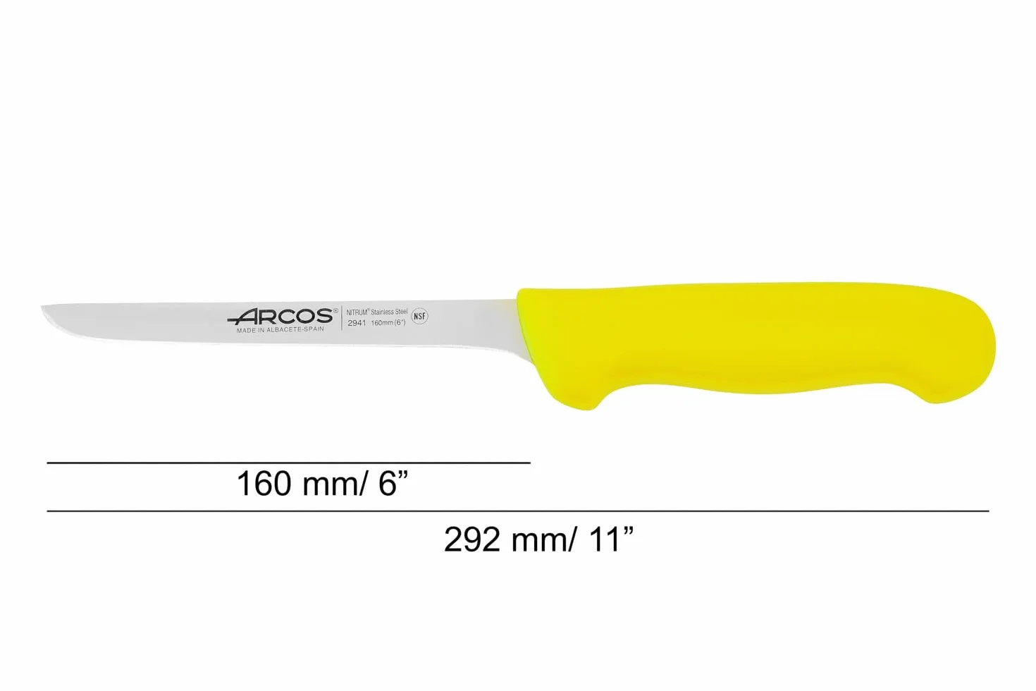 Arcos nóż do boningu seria 2900 160 mm stal nierdzewna 18/8