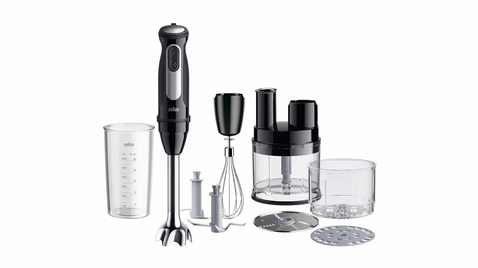 Braun MultiQuick 5 Pro MQ55755M blender ręczny 1000 W 25 poziomów prędkości Easy Click Plus czarny
