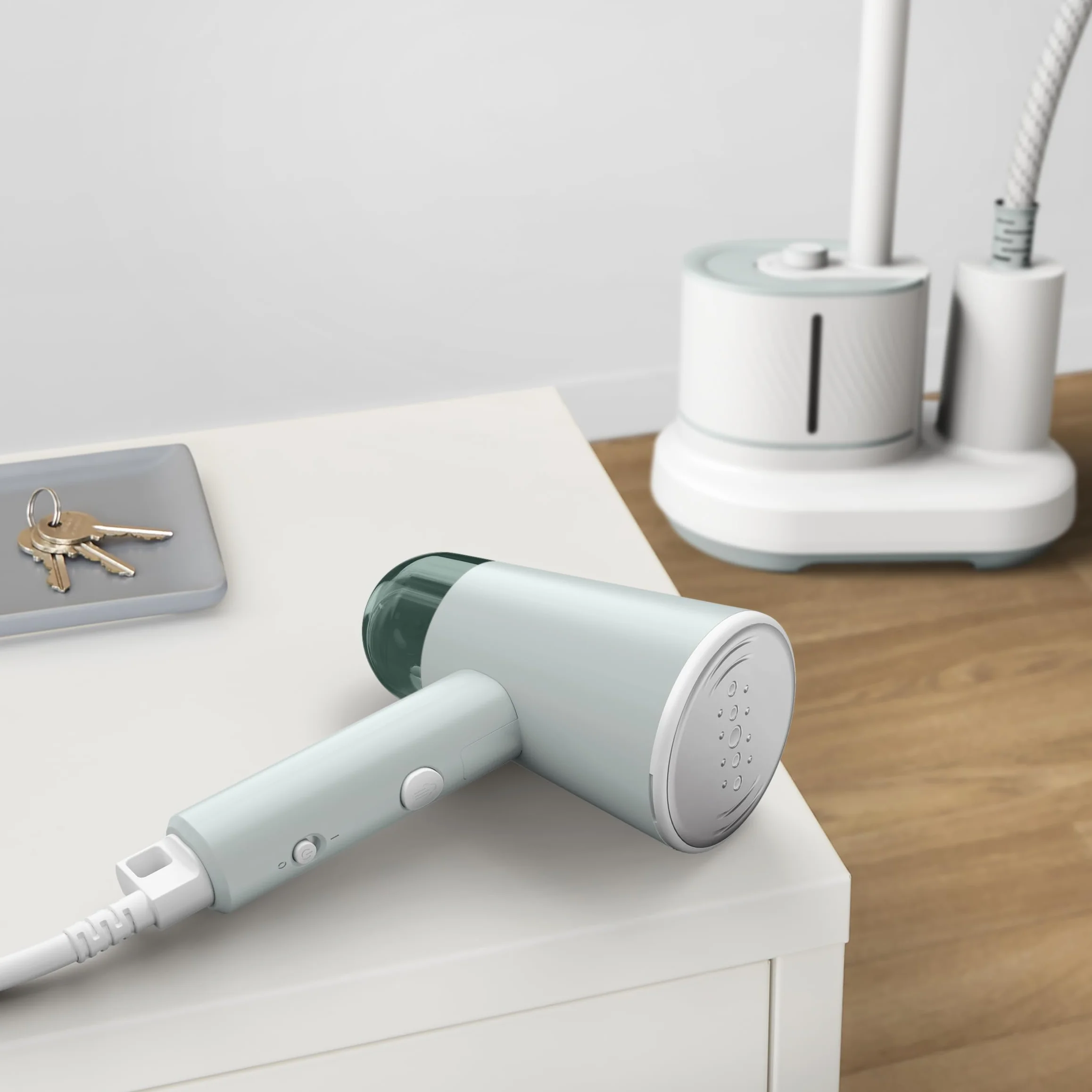 TEFAL DT1034 Origin Travel Parownica ręczna 1200 W 20 g/min 70ml biało-szara