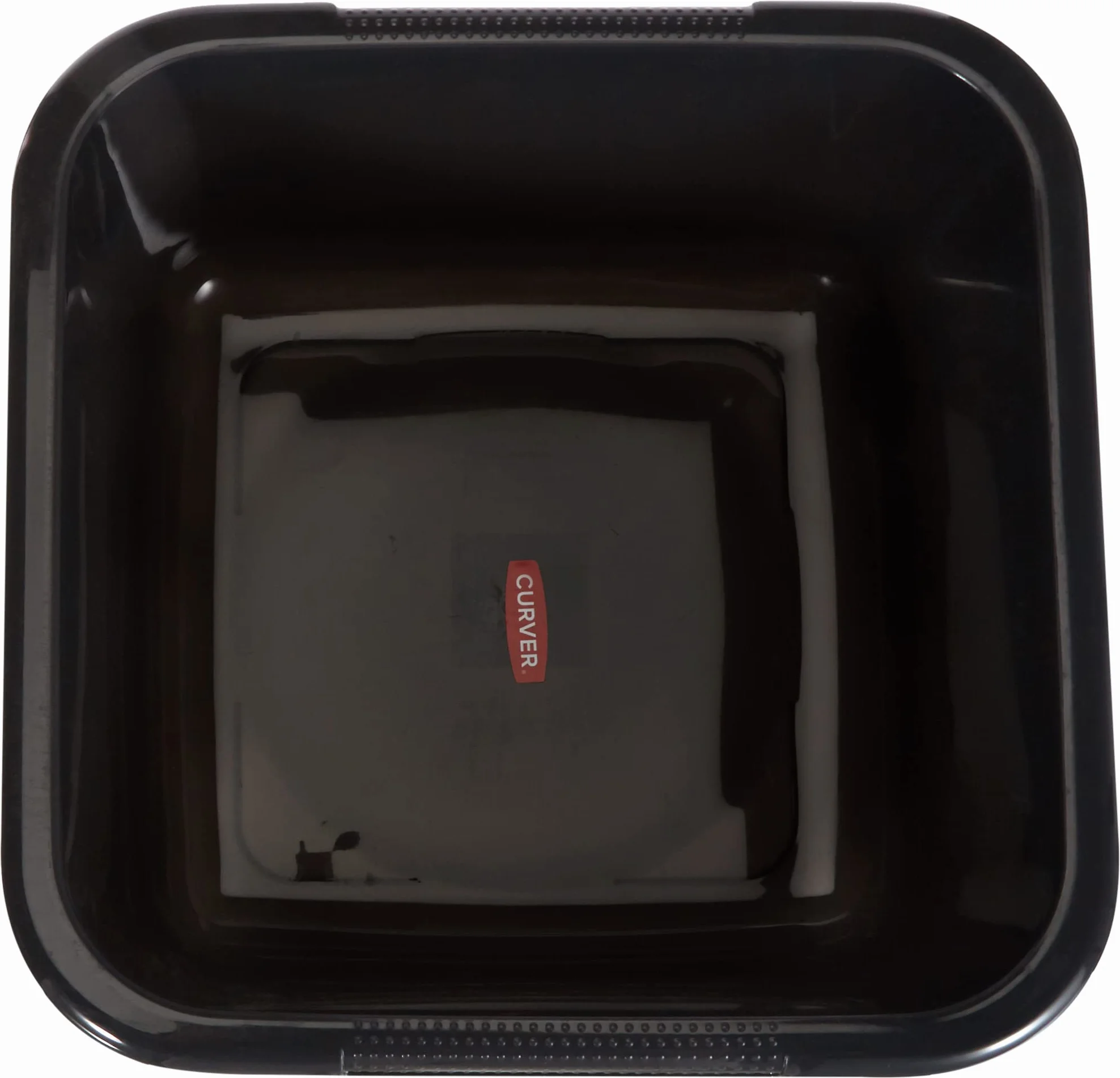 Curver Miska czworokątna 10 l w kolorze antracytowym, plastikowym, 35 x 35 x 12 cm