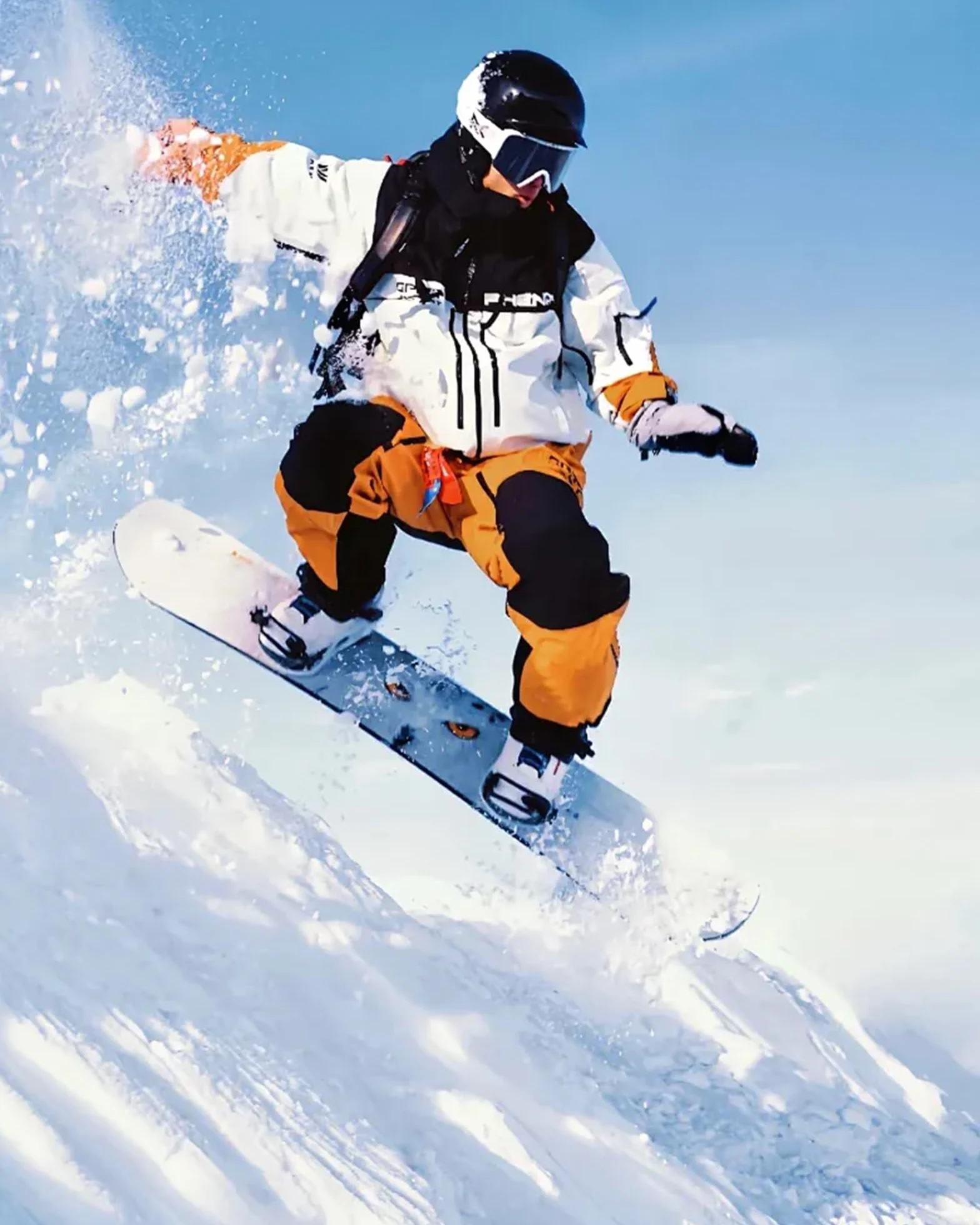 OutdoorMaster Skarpety narciarskie, 2 pary par skarpet termicznych do narciarstwa i snowboardu dla kobiet z wzorem nad łydkę z antypoślizgowym mankietem, wzory górskie