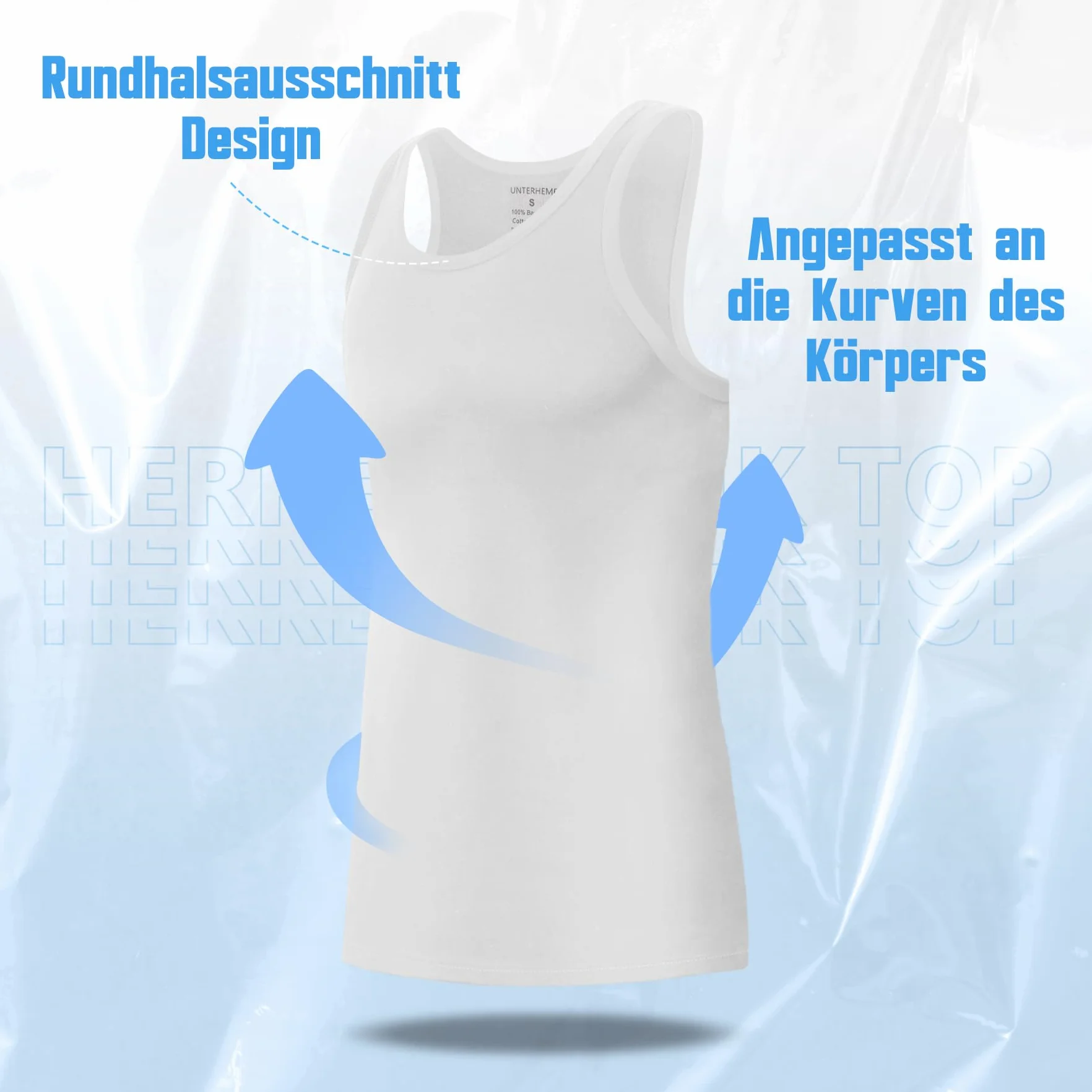 Falechay Podkoszulek Męski Tank Top 3/5-pack 100% Bawełna Koszulka Sportowa Męska