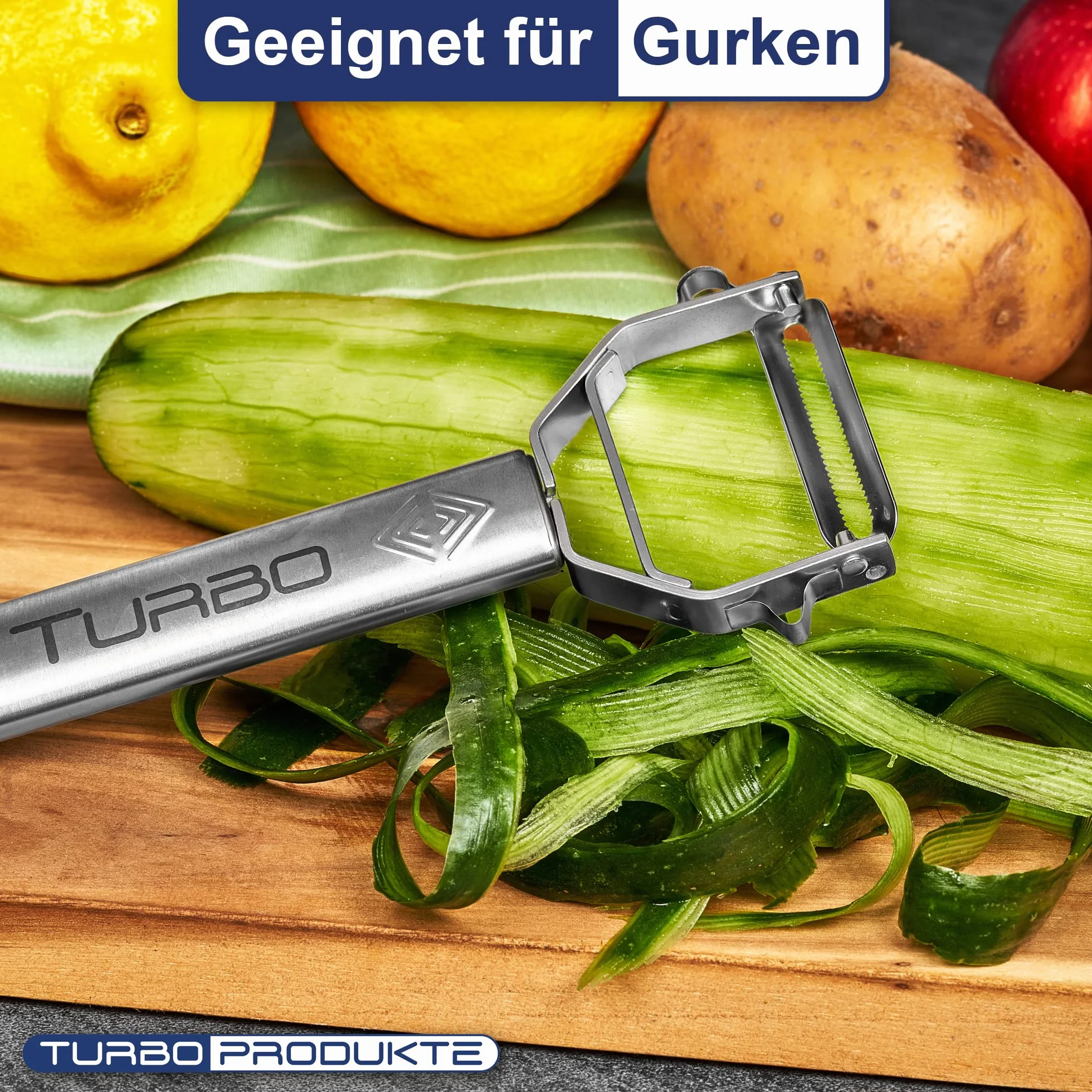 Obieraczka turbo Combi uniwersalna ze stali nierdzewnej 3 w 1