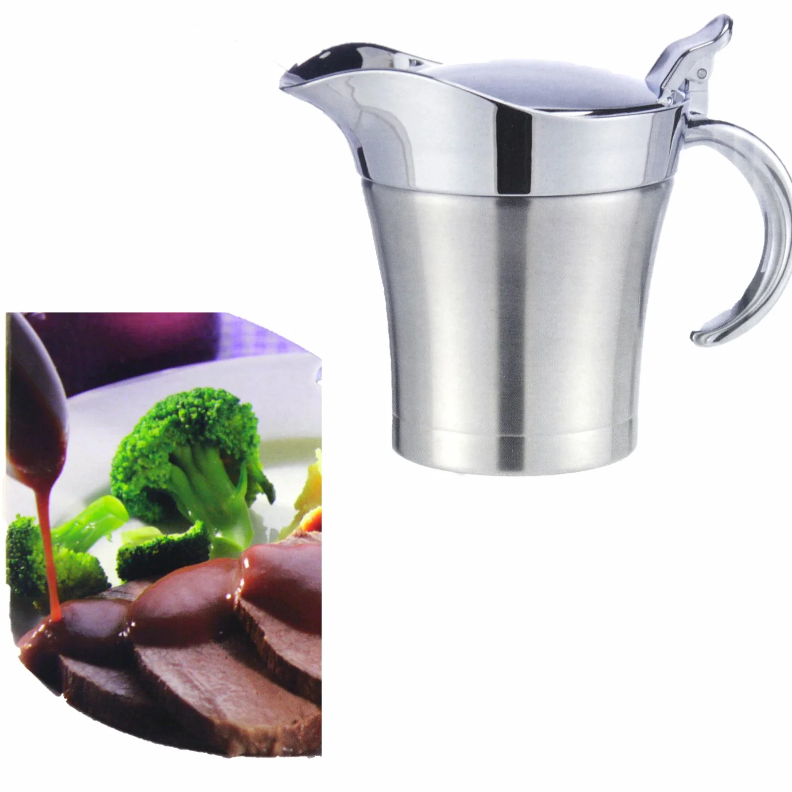 Thermo salsiera Salse Thermos a doppia parete in Acciaio INOX ciotola glacette Salse