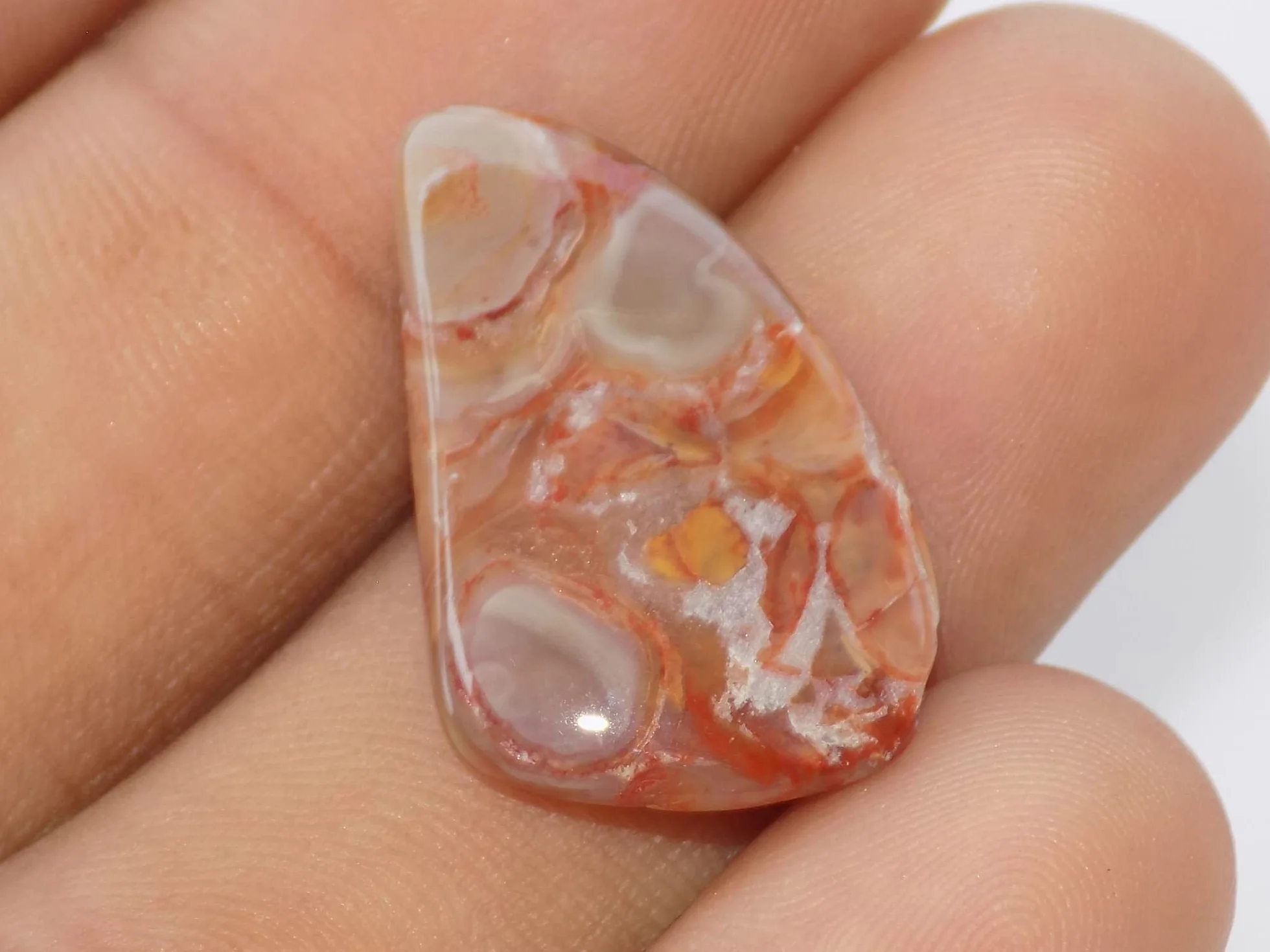 Szalony koronkowy agat kamień szlachetny, fantazyjny kształt 24 x 17 x 4 mm, 11 ct designerski koronkowy agat graficzny kamień SC-3239, 24x17x4mm, kamień szlachetny, szalony agat koronka