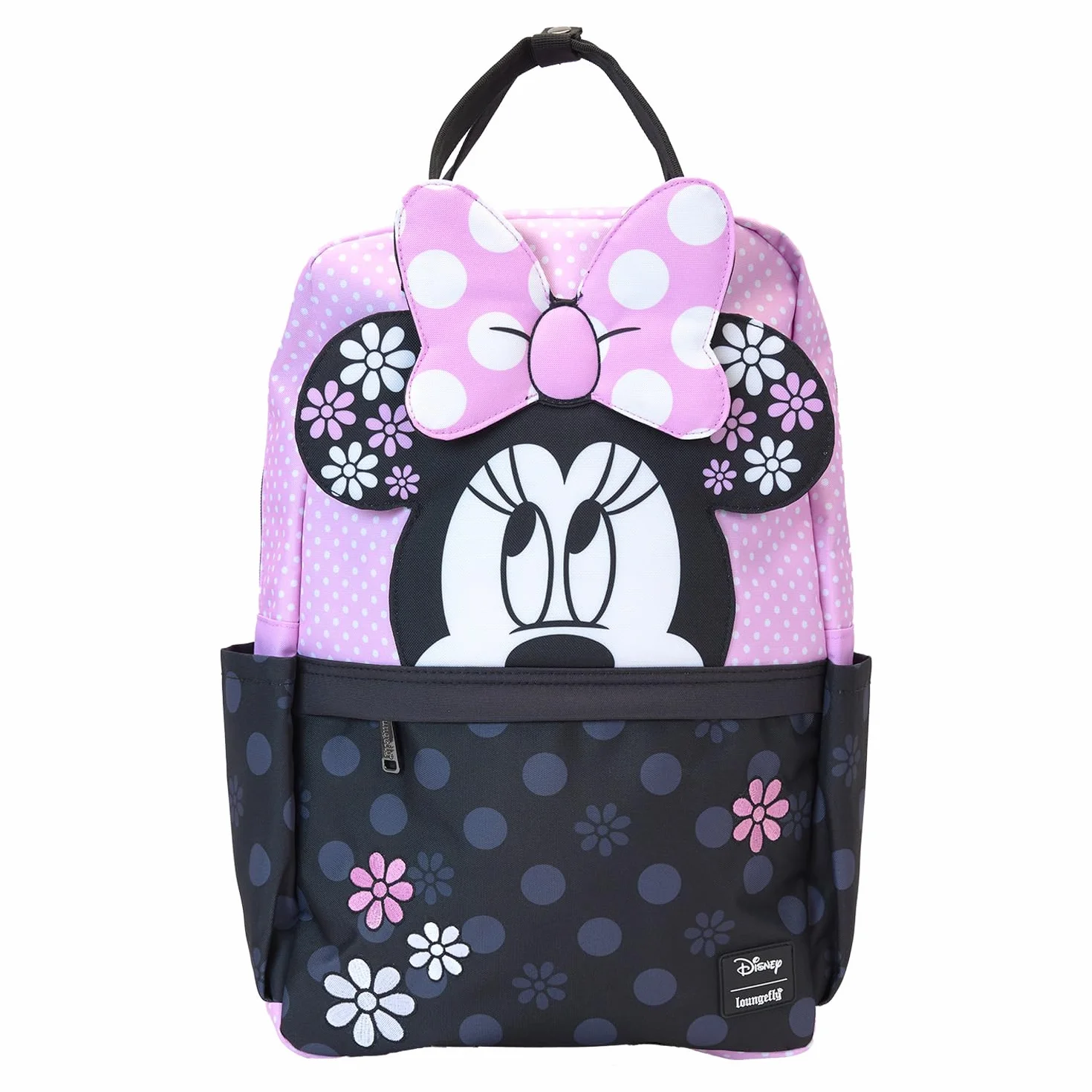 Loungefly Disney Minnie Floral Rock The Dots pełnowymiarowy nylonowy plecak