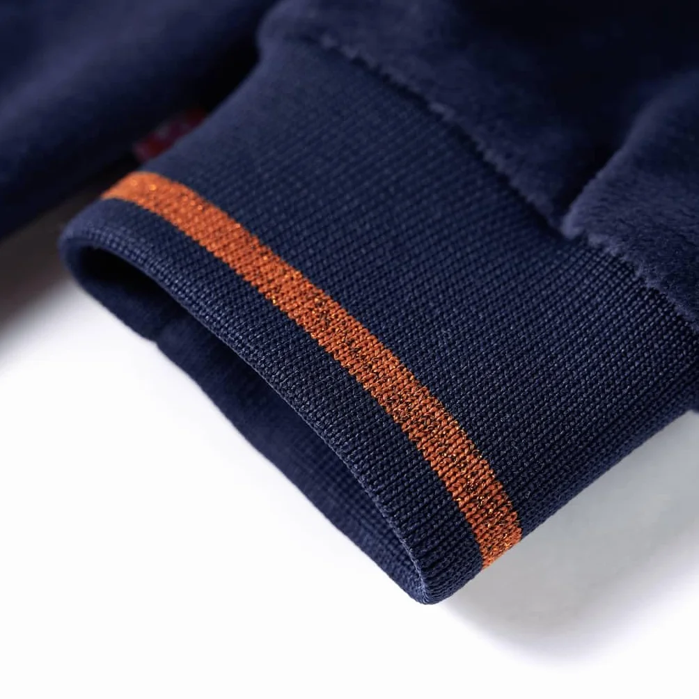 Bluza dziecięca z kapturem, granatowa, 104, dziecięca bluza rozpinana, bluza z kapturem dla dziecka, bluza dziewczęca, rozpinana bluza dla dziecka