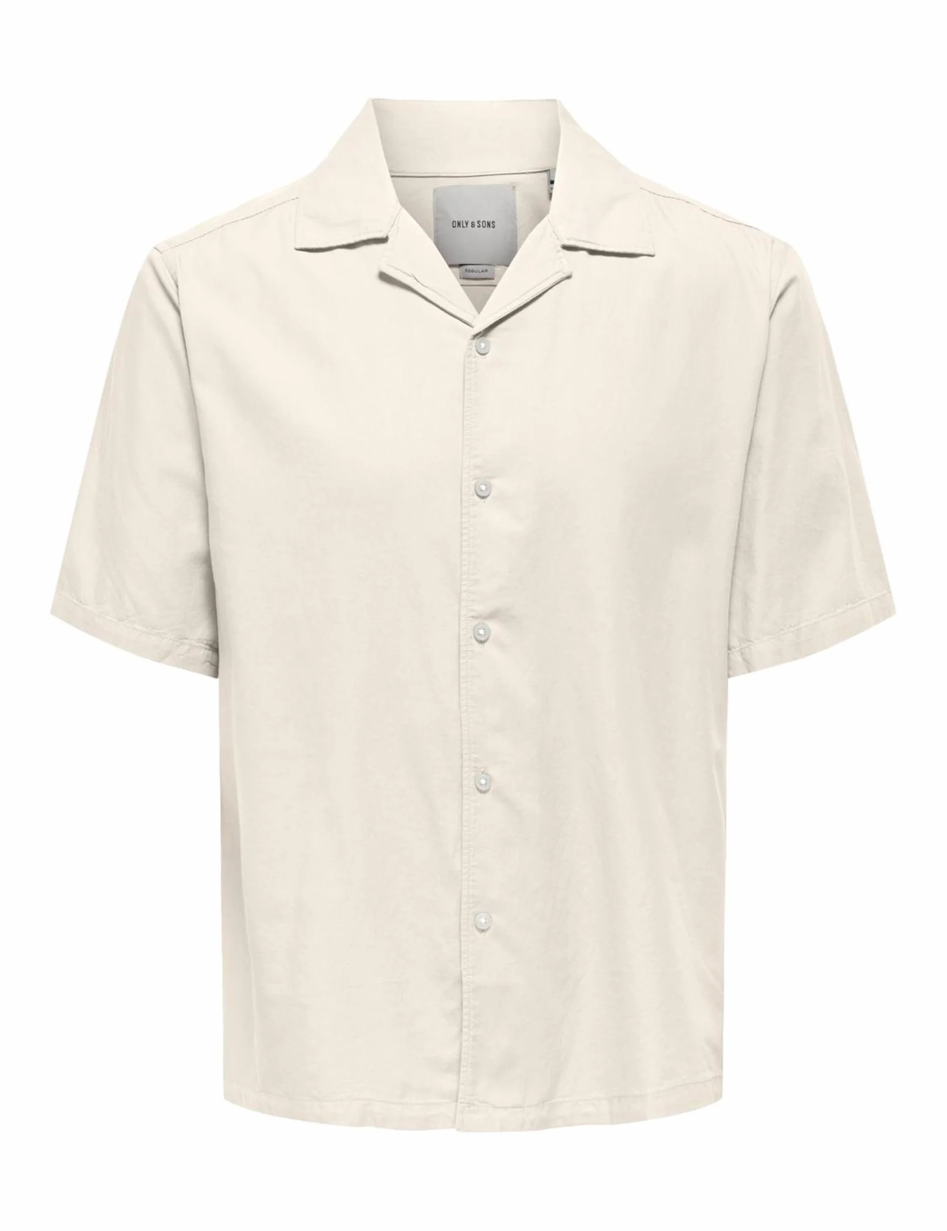 Onsdilem Reg 0300 SS Resort Shirt, Egret, L
