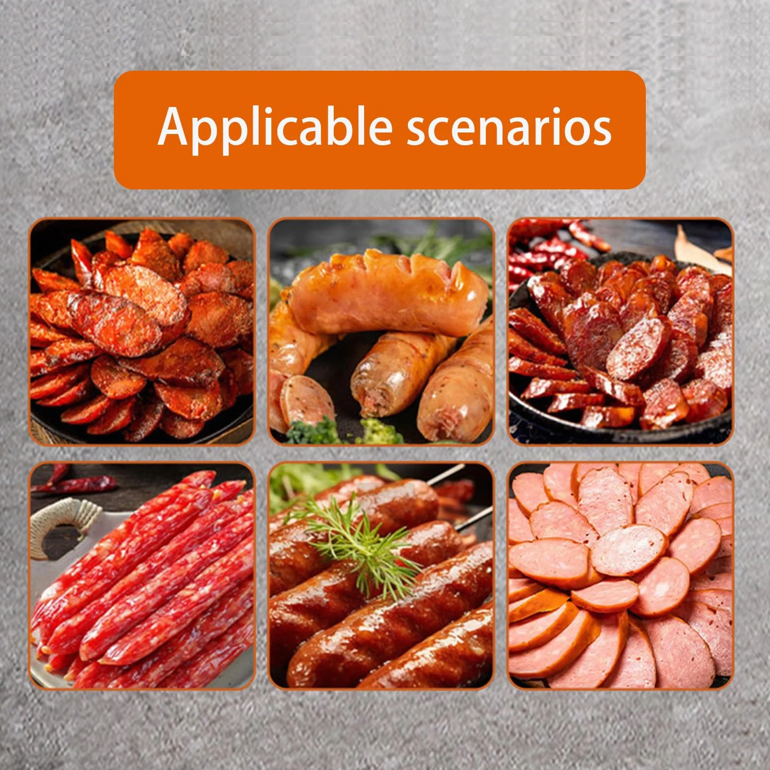 Nadziewarka do kiełbasy ze stali nierdzewnej, elektryczna maszyna do kiełbas, 2/4 l, 3 rurki