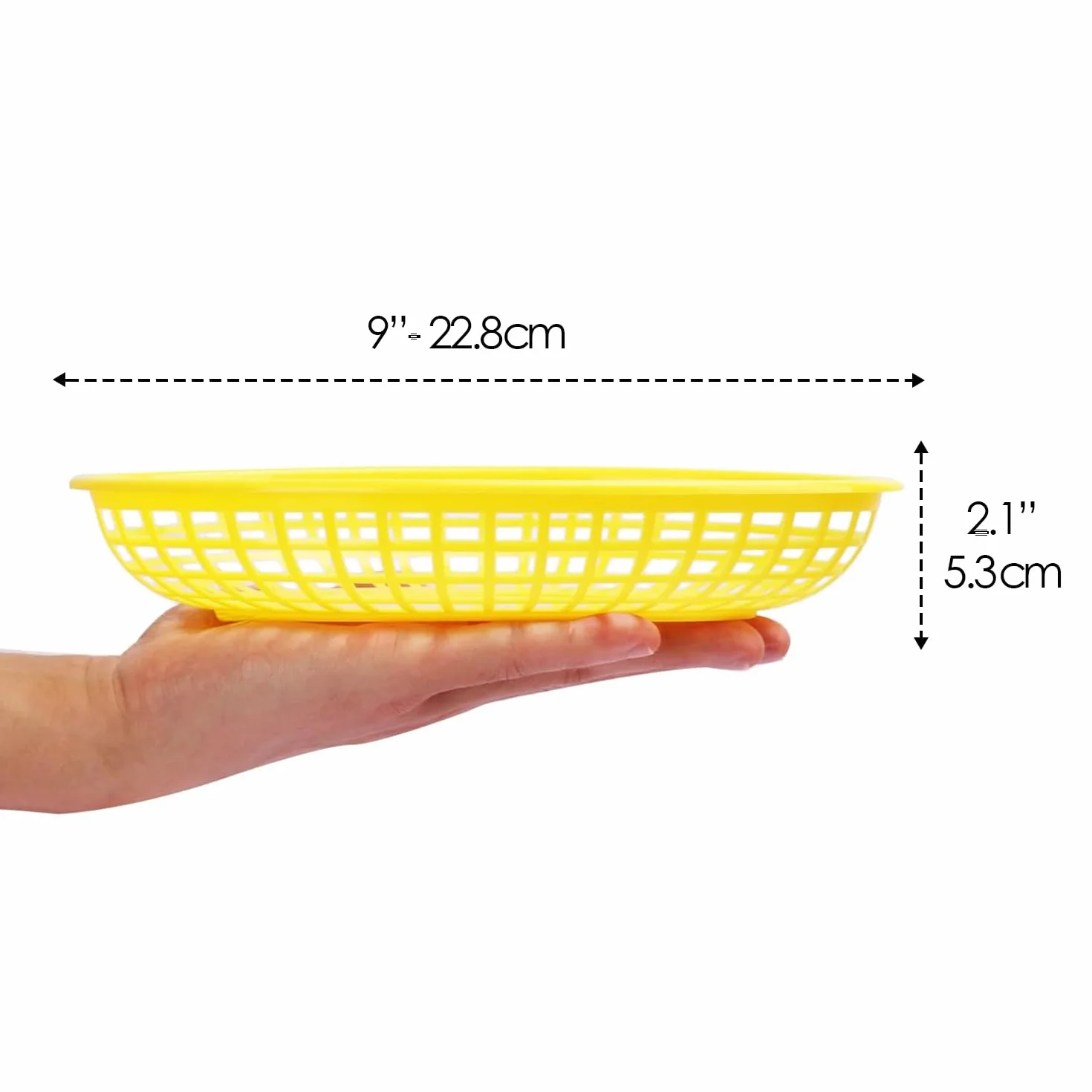 Talking Tables 6-pak plastikowych koszy na żywność wielokrotnego użytku