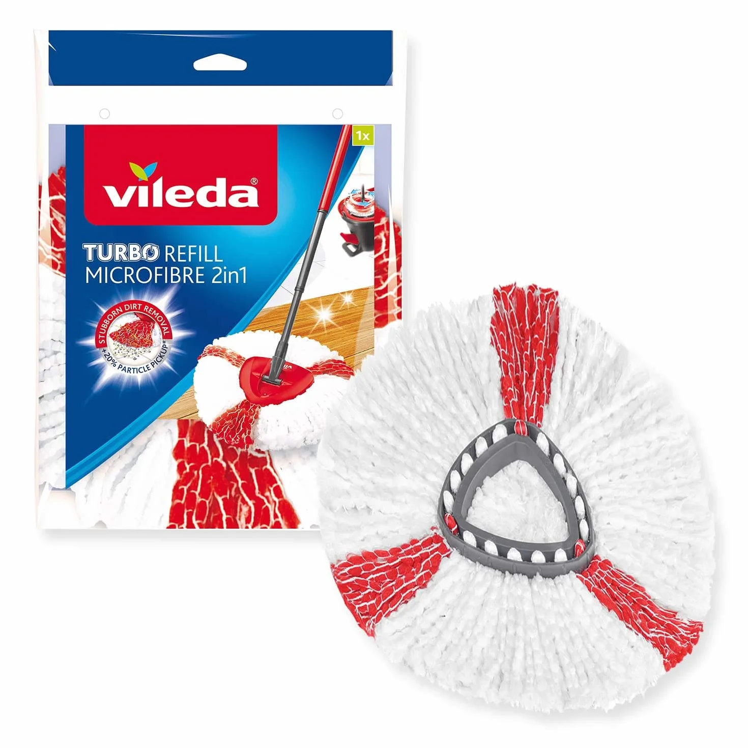 Vileda Wkład do mopa obrotowego Turbo 2w1 Mikrofibra